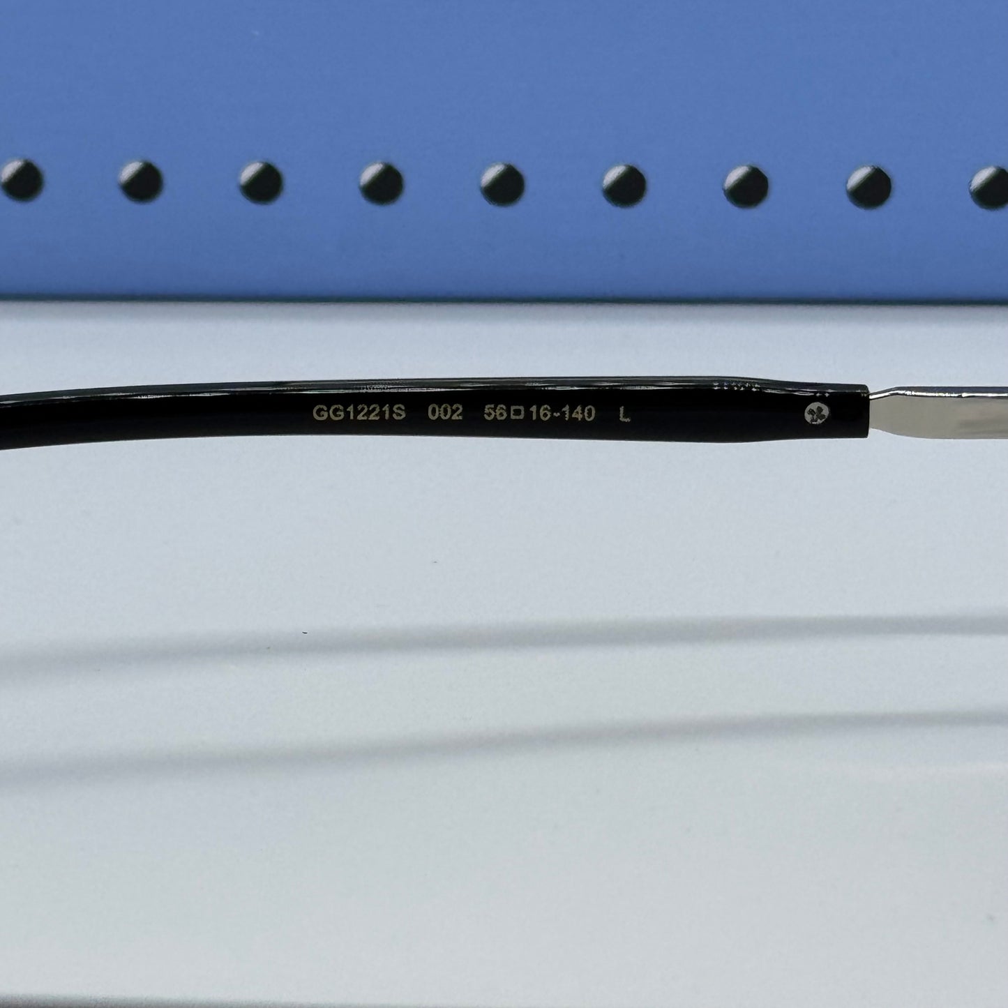 GG 1221S Rimless Black x Silver