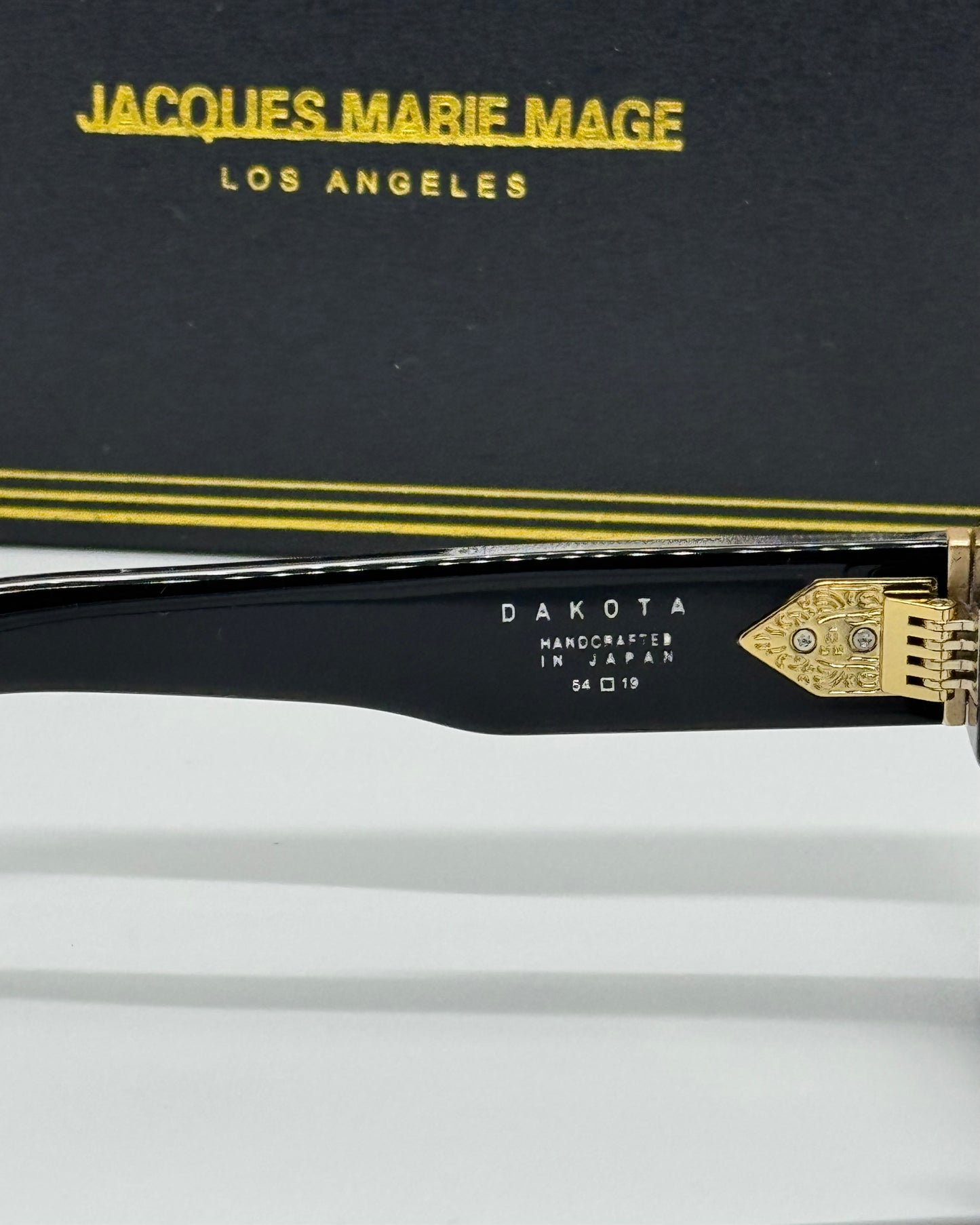 Jacques Marie Mage Dakota Black x Gold Frame