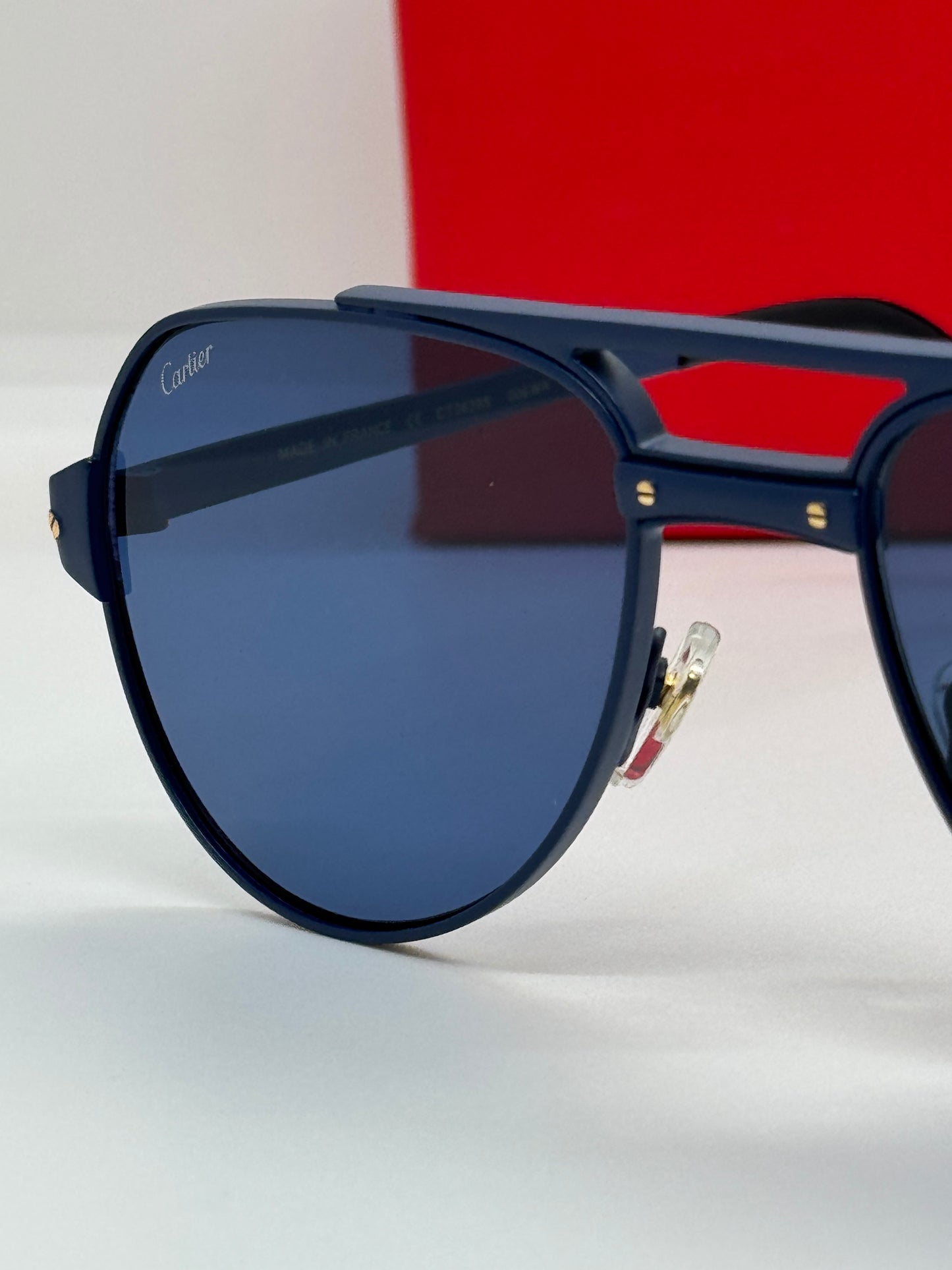 Cartier De Santos Aviator CT0639S Navy Blue