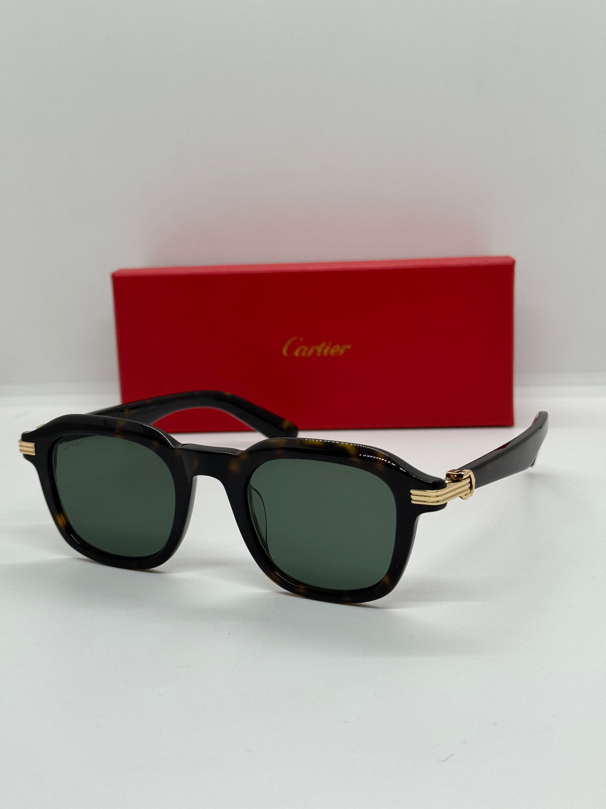 Cartier Premiere CT0536S Olive Tortoise