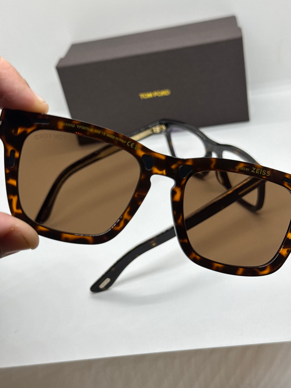 Tom Ford TF6070-B Icon Clip On Brown Tortoise