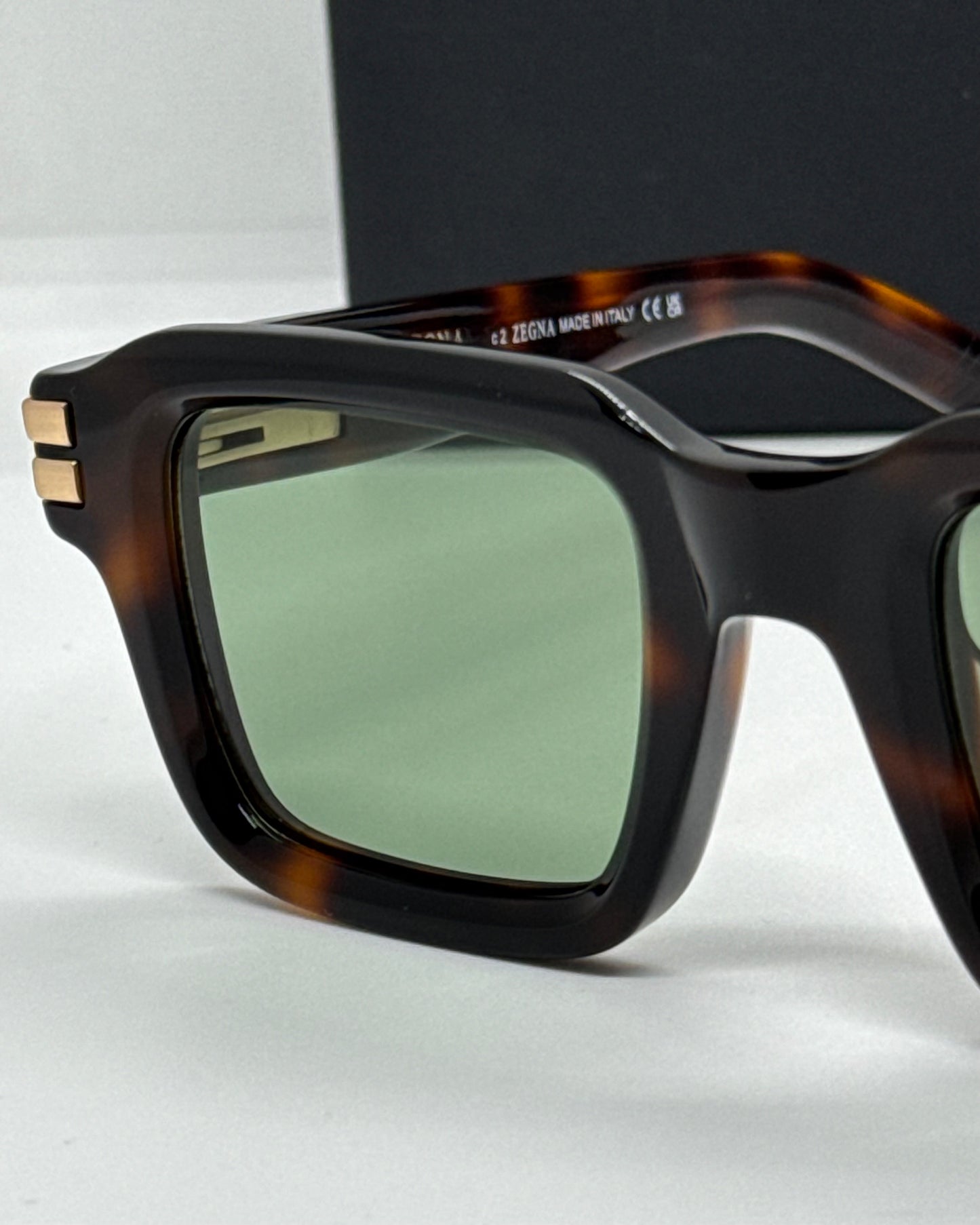 Zegna EZ0283 Dark Green Tortoise