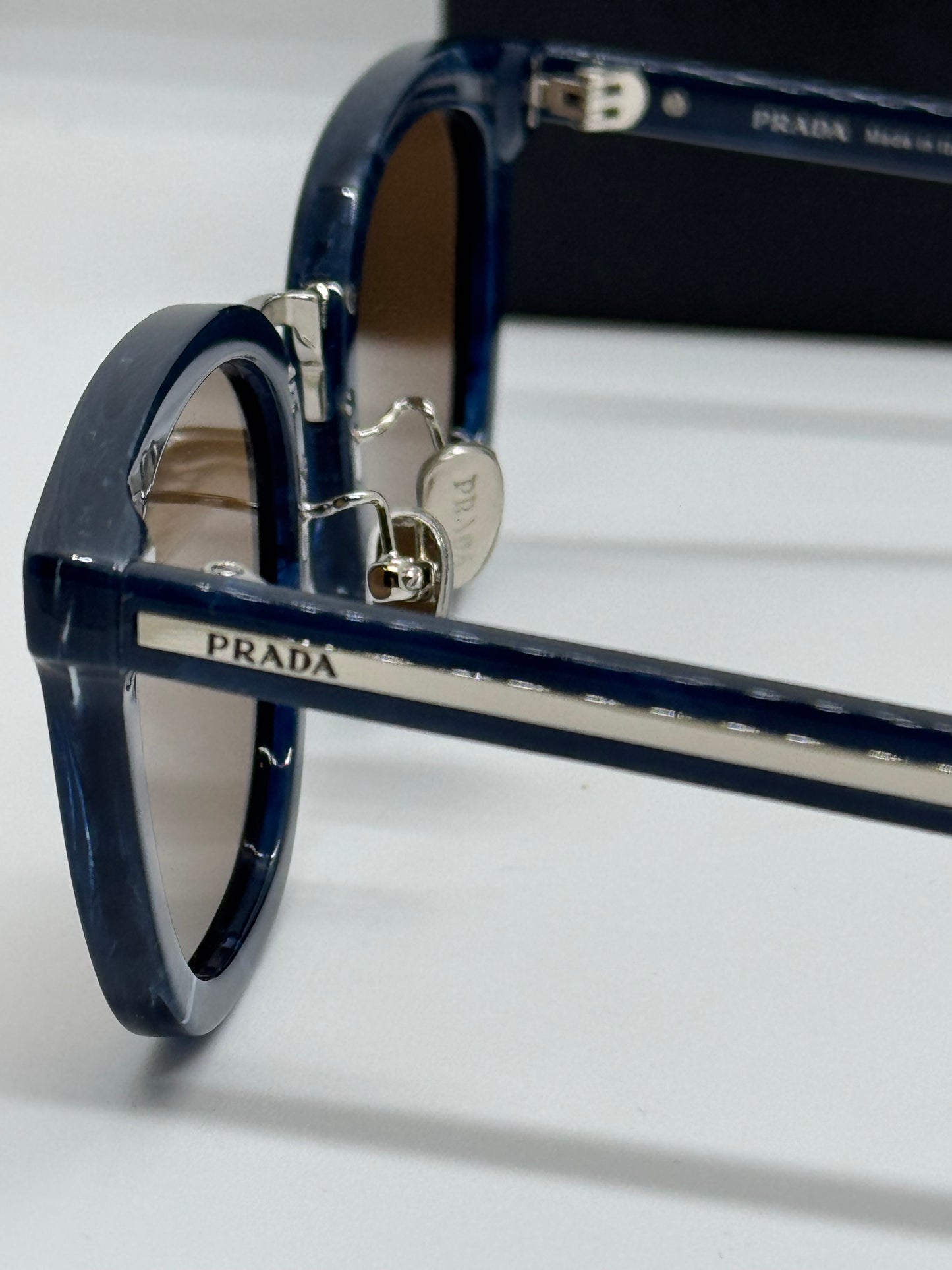 Prada PR SPRC01 Navy Blue Havana