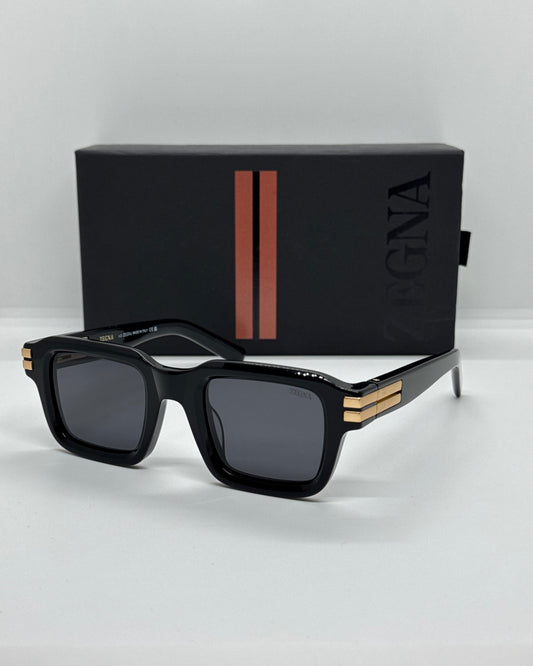 Zegna EZ0283 Black x Gold