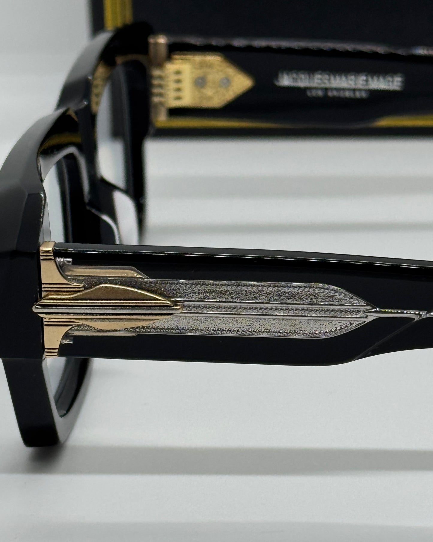 Jacques Marie Mage Dakota Black x Gold Frame