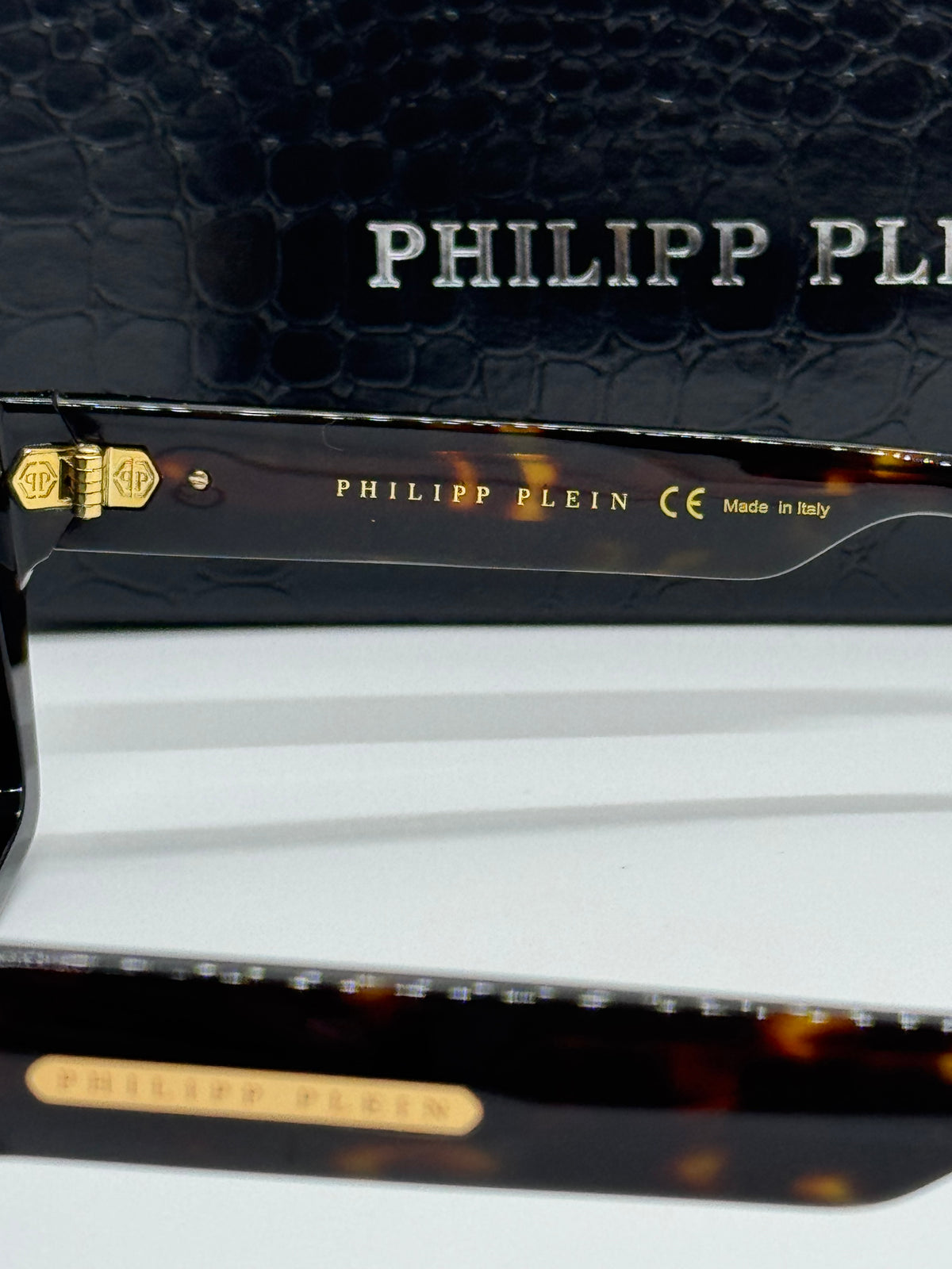 Philipp Plein Dark Shapes SPP044 Olive Tortoise Shade