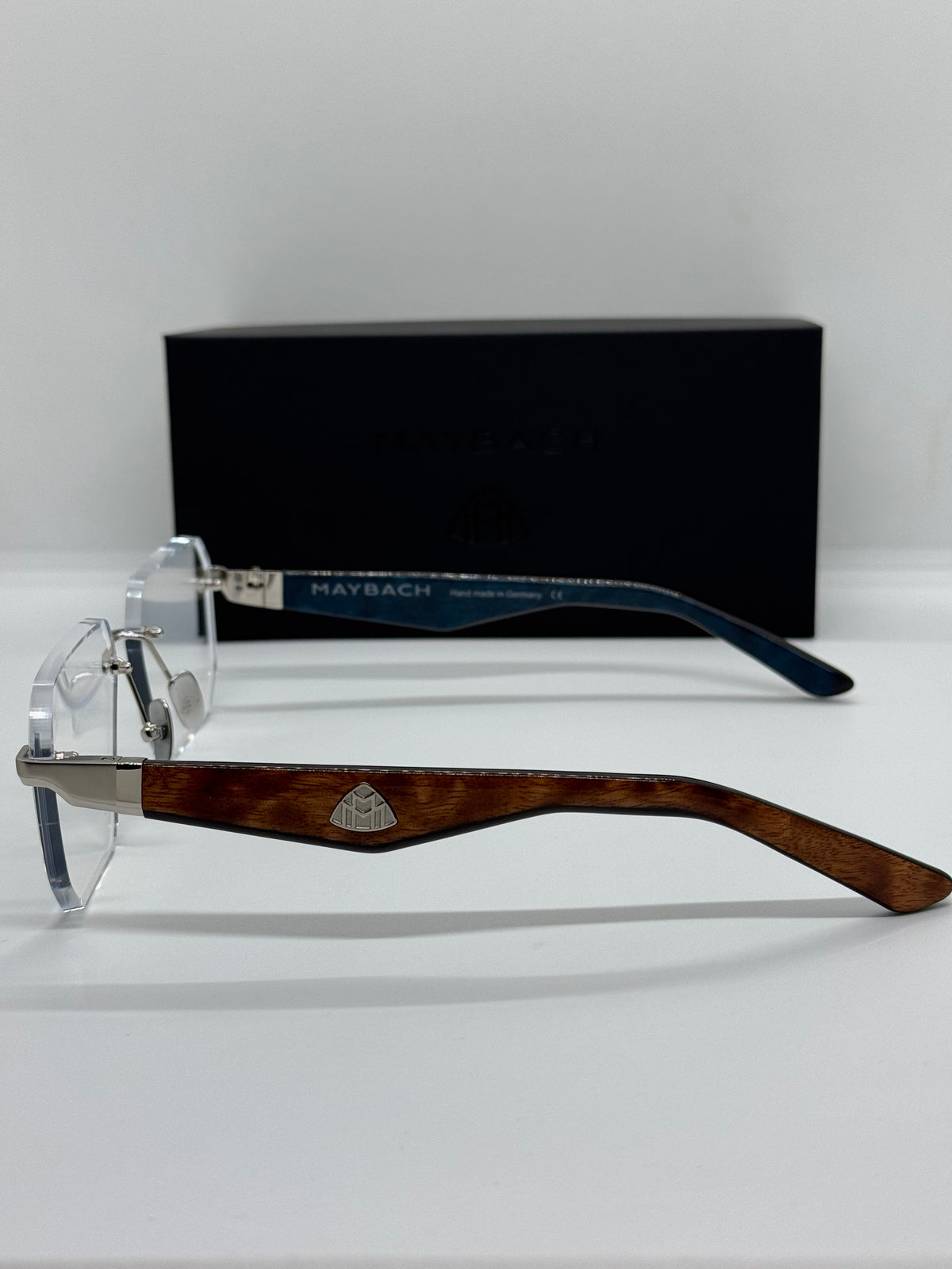 Maybach The Visionist Sun 1 Silver Rimless Frame