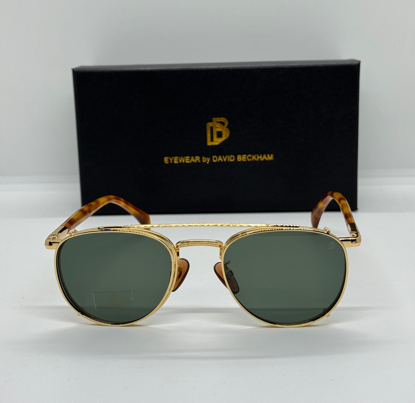 David Beckham DB1144/CS Clip-On Olive Havana