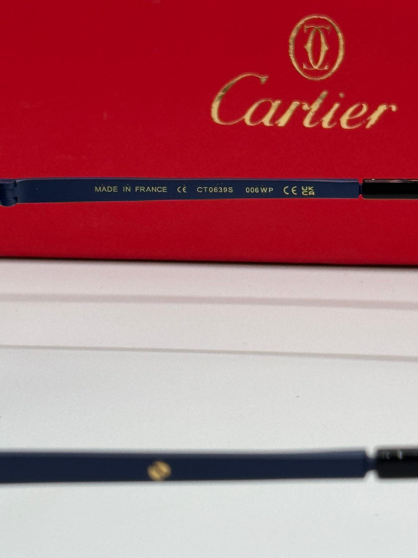 Cartier De Santos Aviator CT0639S Navy Blue