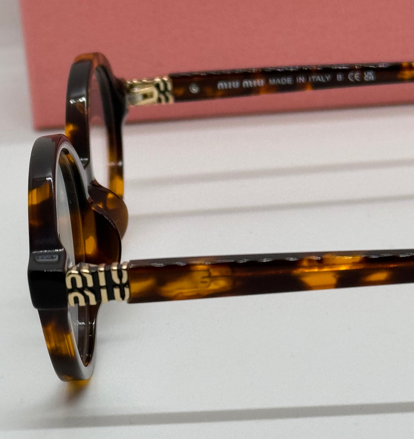 Miu Miu SMU04Z Tortoise Oval Frame