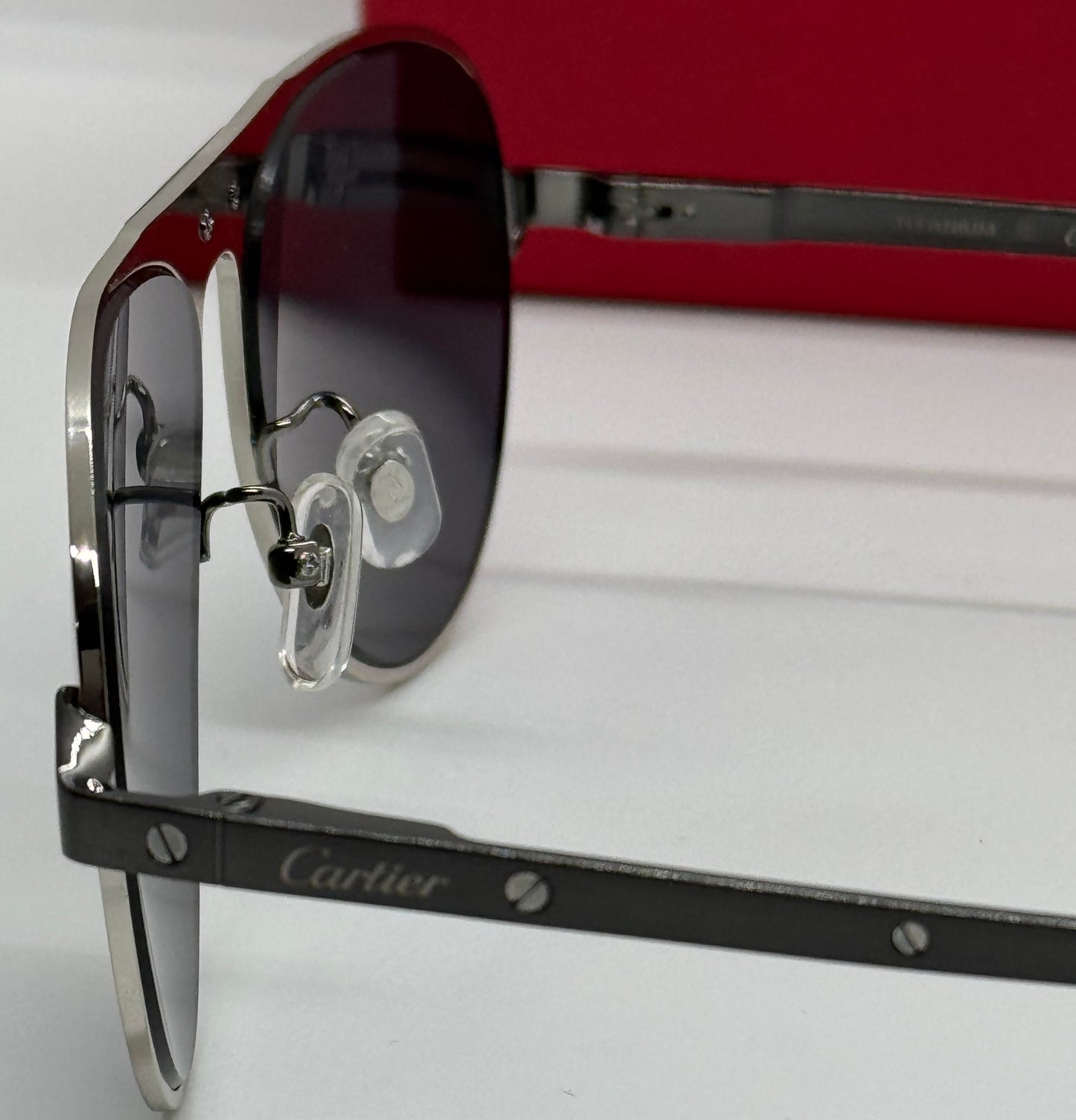 Cartier Santos Titanium CT0533S Black x Silver