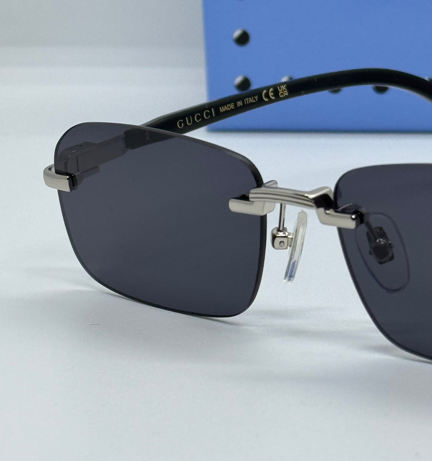 GG 1221S Rimless Black x Silver