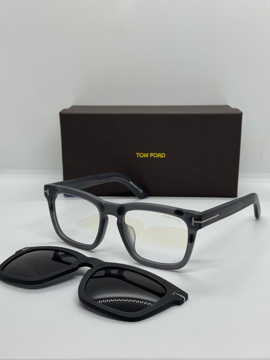 Tom Ford TF6070-B Icon Clip On Gray Matte
