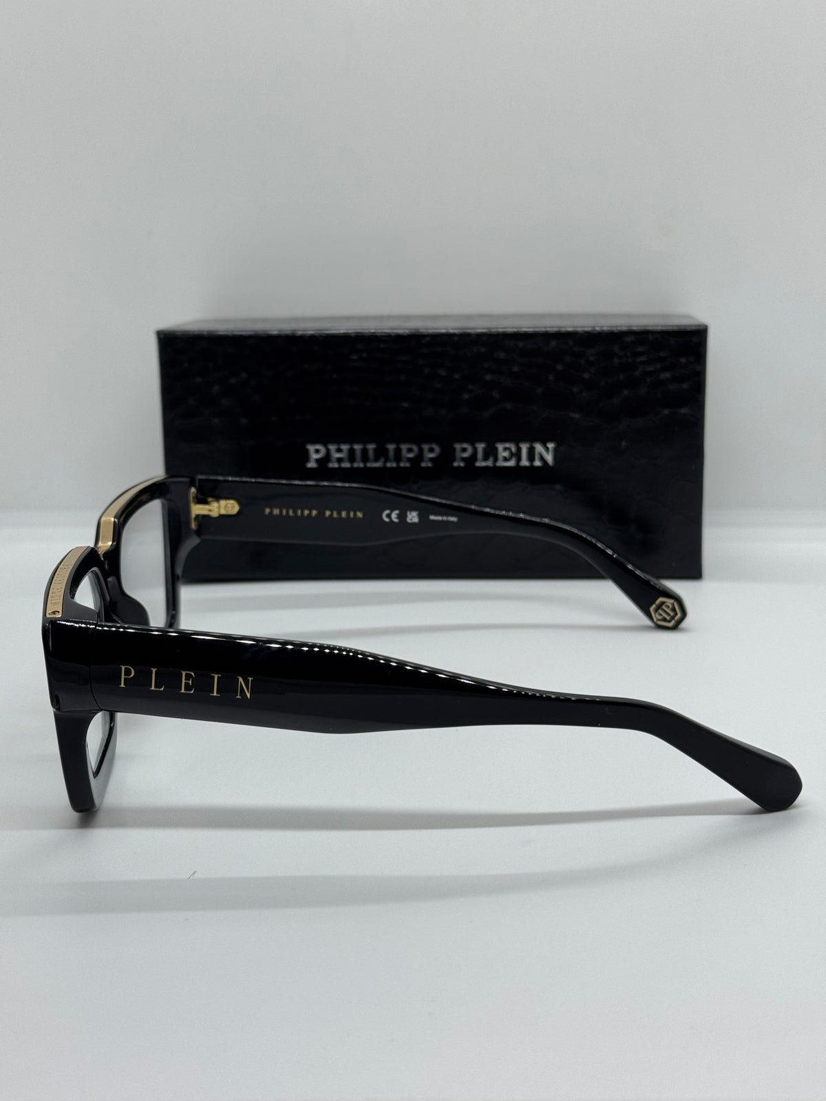 Philipp Plein Brave SPP005 Black x Gold Frame