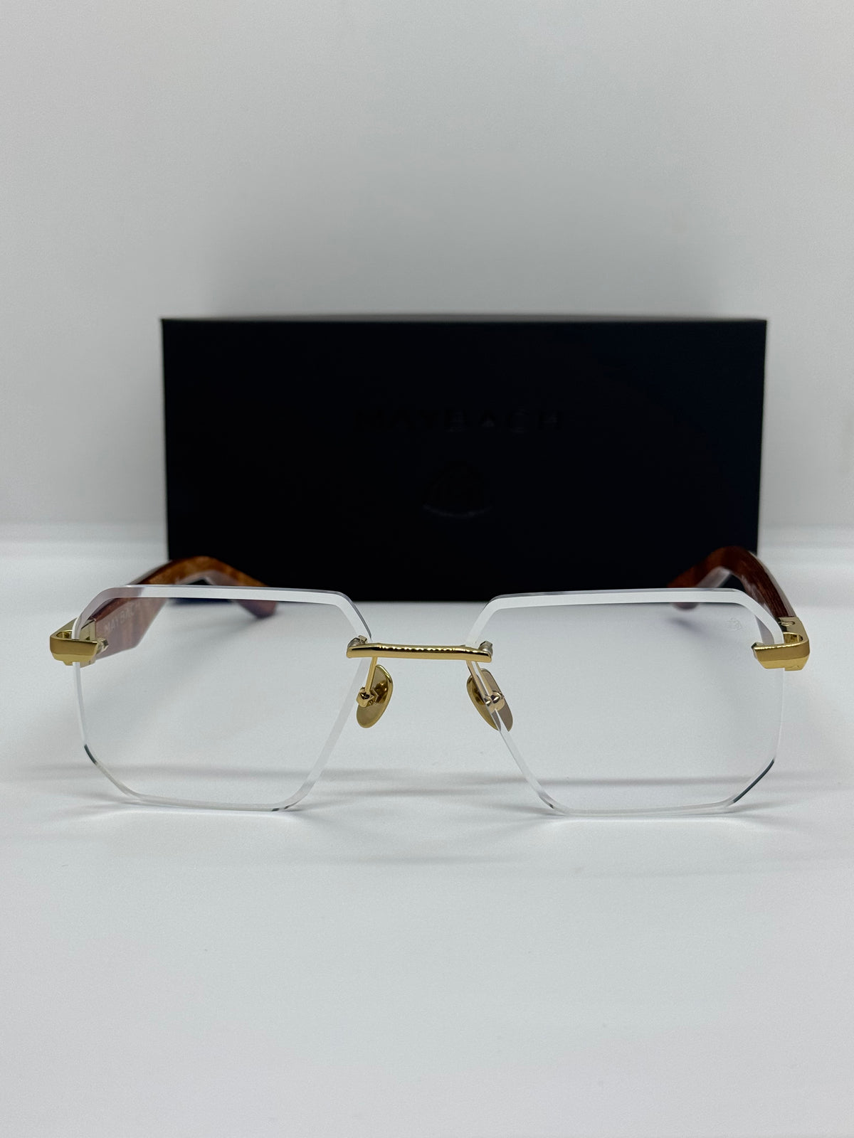Maybach The Visionist Sun 1 Gold Rimless Frame