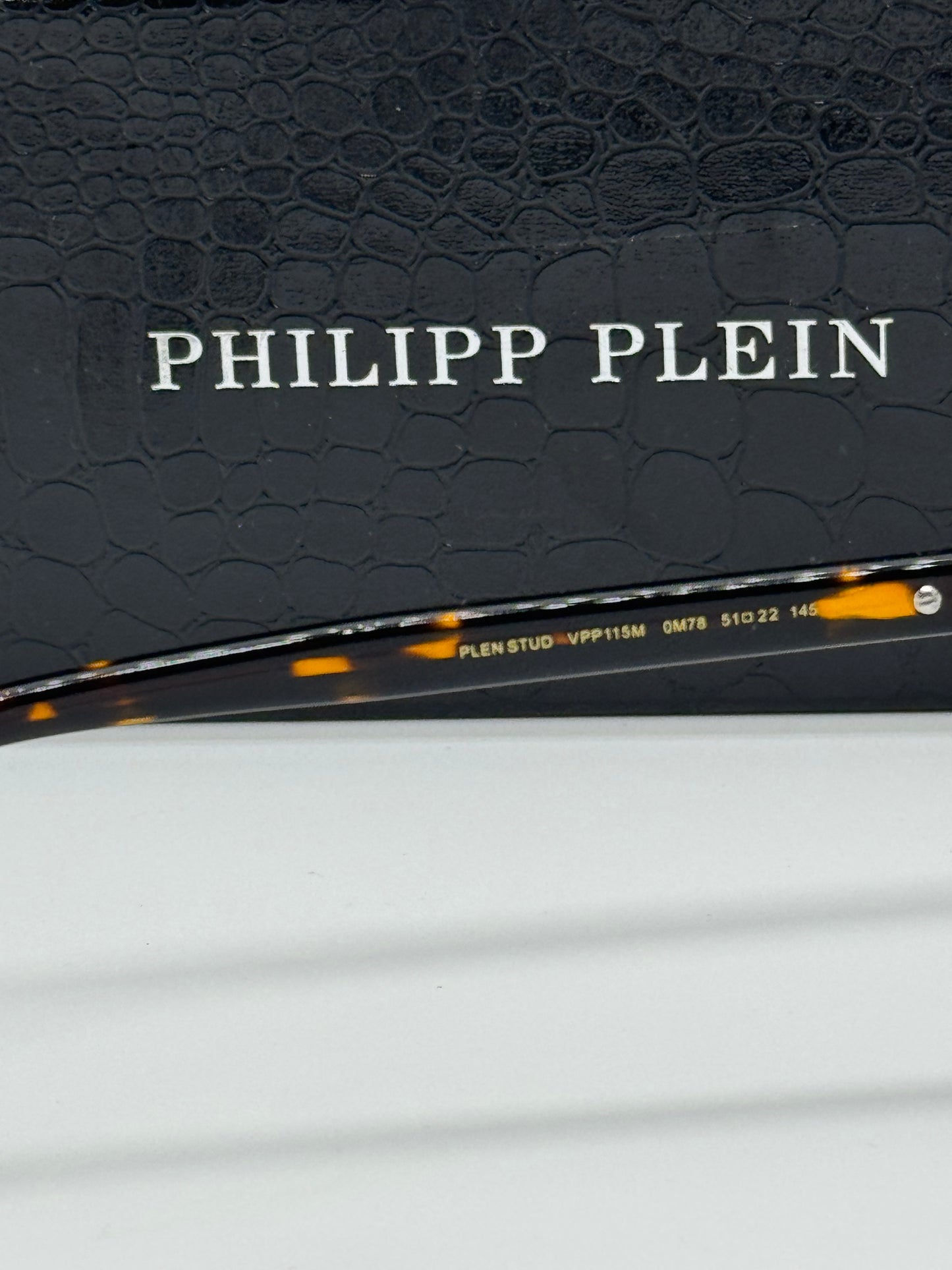 Philipp Plein Stud VPP115M Tortoise Frame