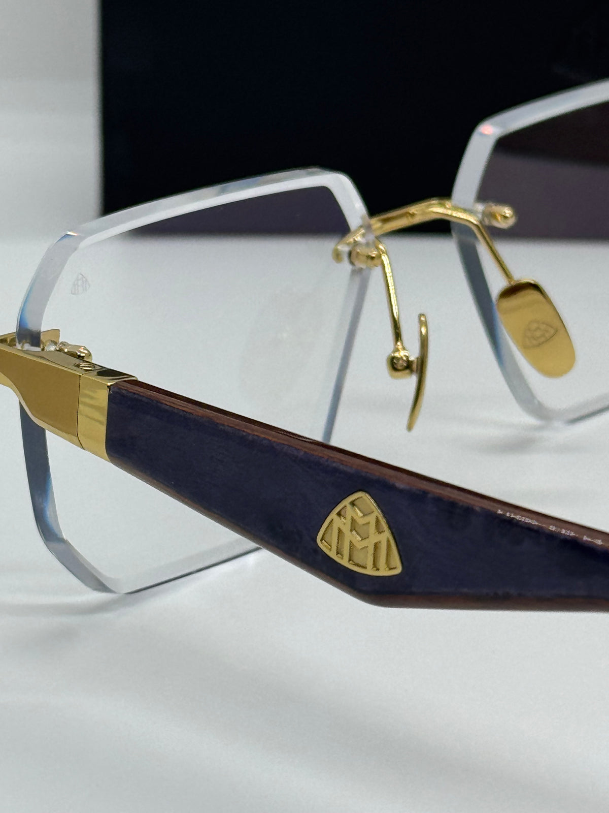 Maybach The Visionist Sun 1 Gold Rimless Frame