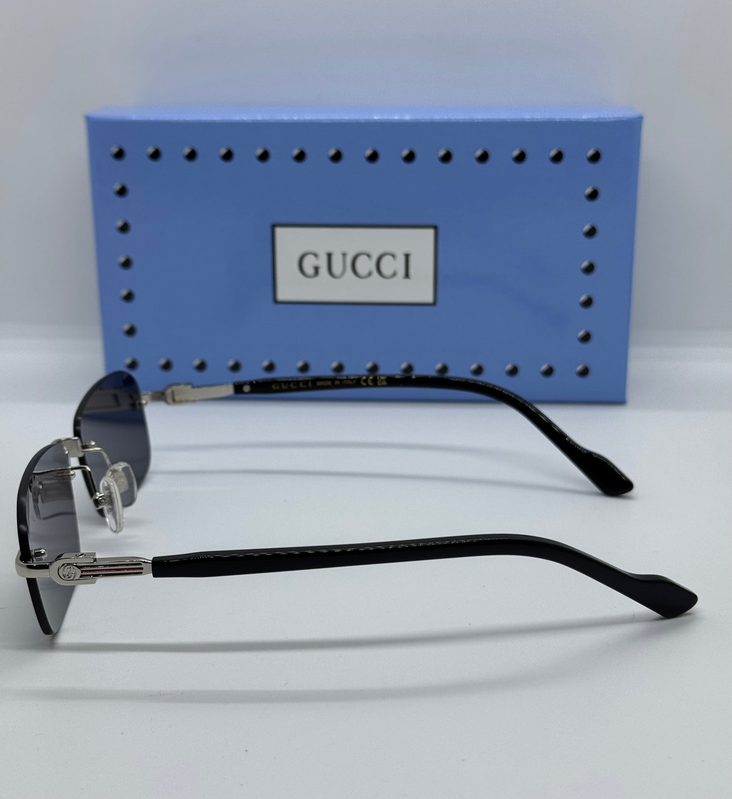 GG 1221S Rimless Black x Silver