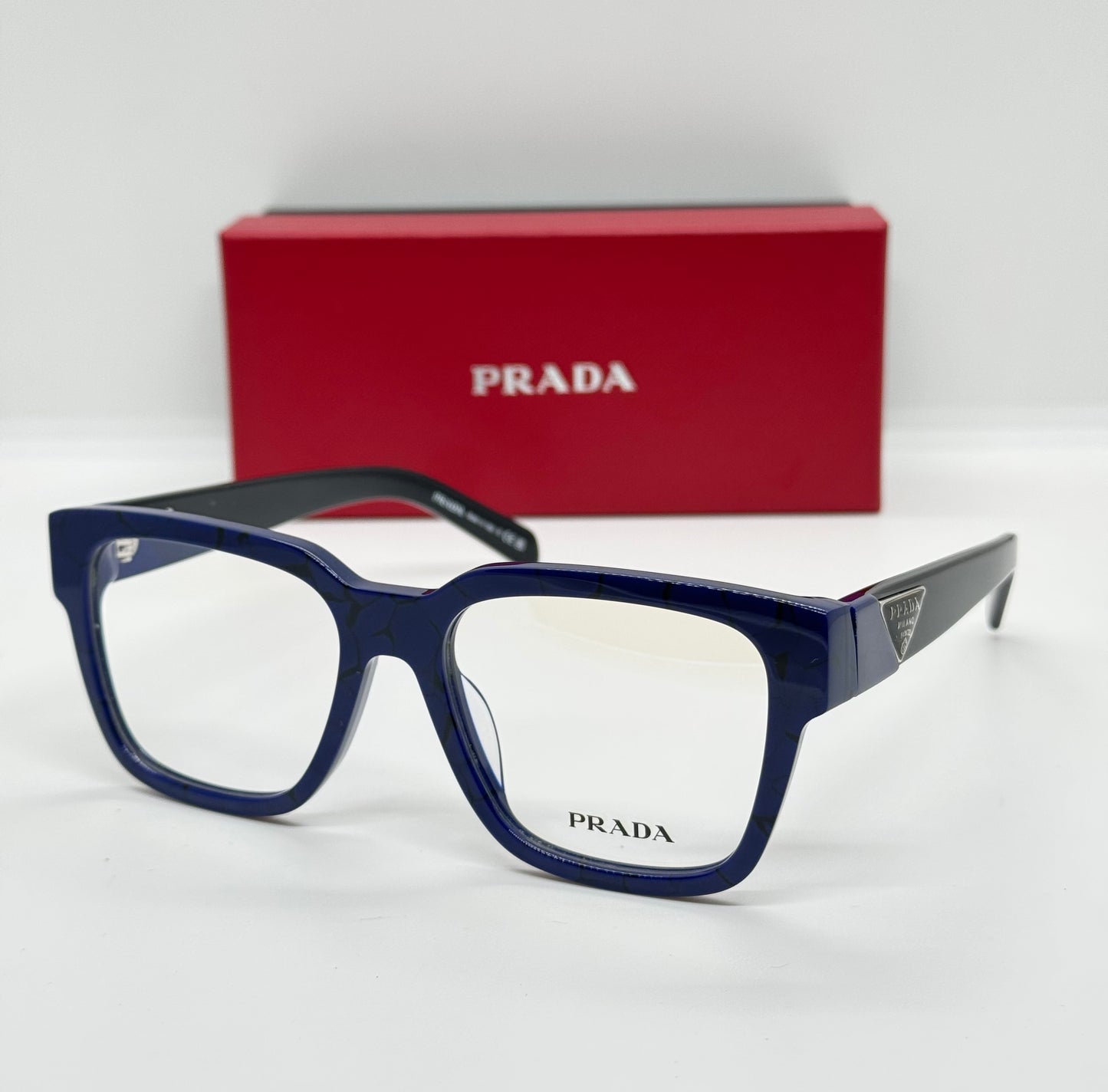 Prada PR 08Z Marble Navy Blue Frame