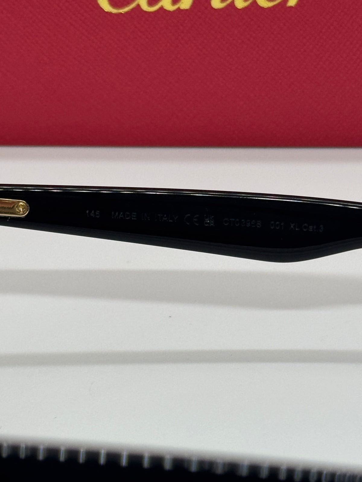 Cartier Premiere CT0396S Black x Gold