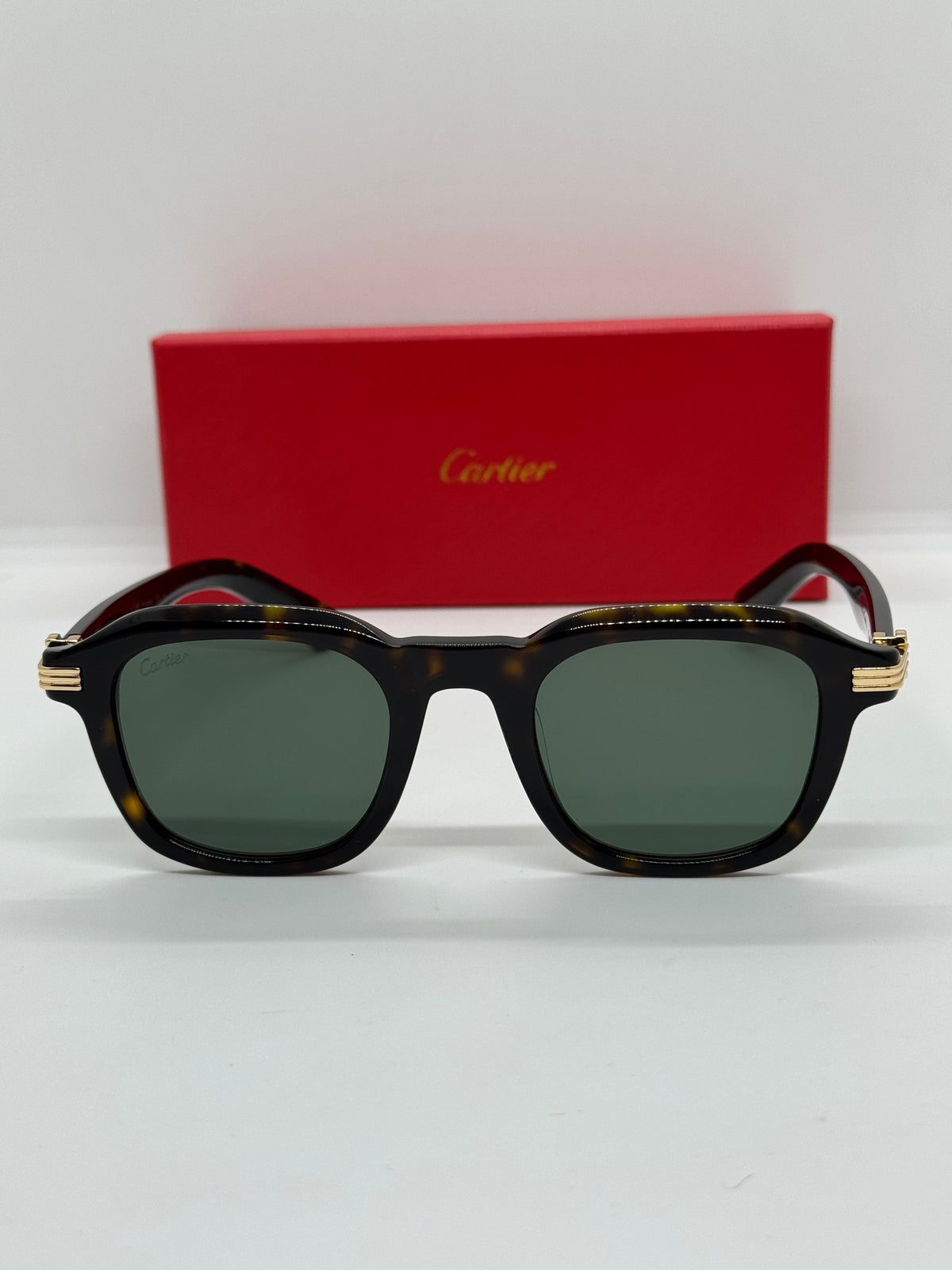 Cartier Premiere CT0536S Olive Tortoise