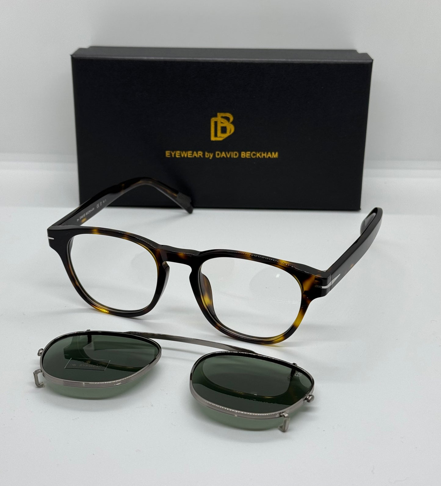 David Beckham DB1117/S Clip-On Olive tortoiseshell