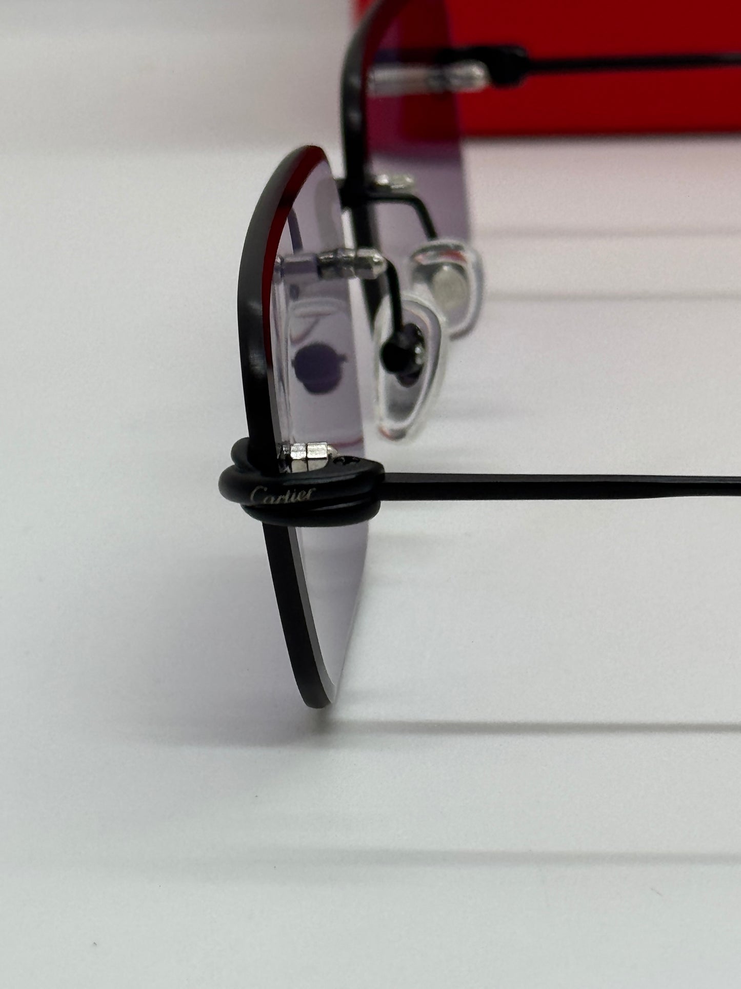 Cartier C Decor Rimless Rectangle Violet