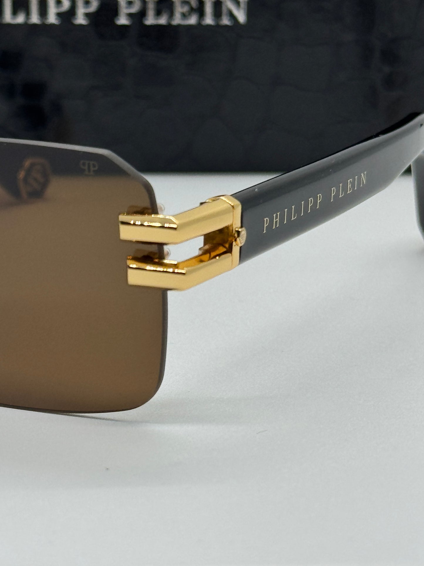 Philipp Plein Pleasure SPP086 Rimless Brown