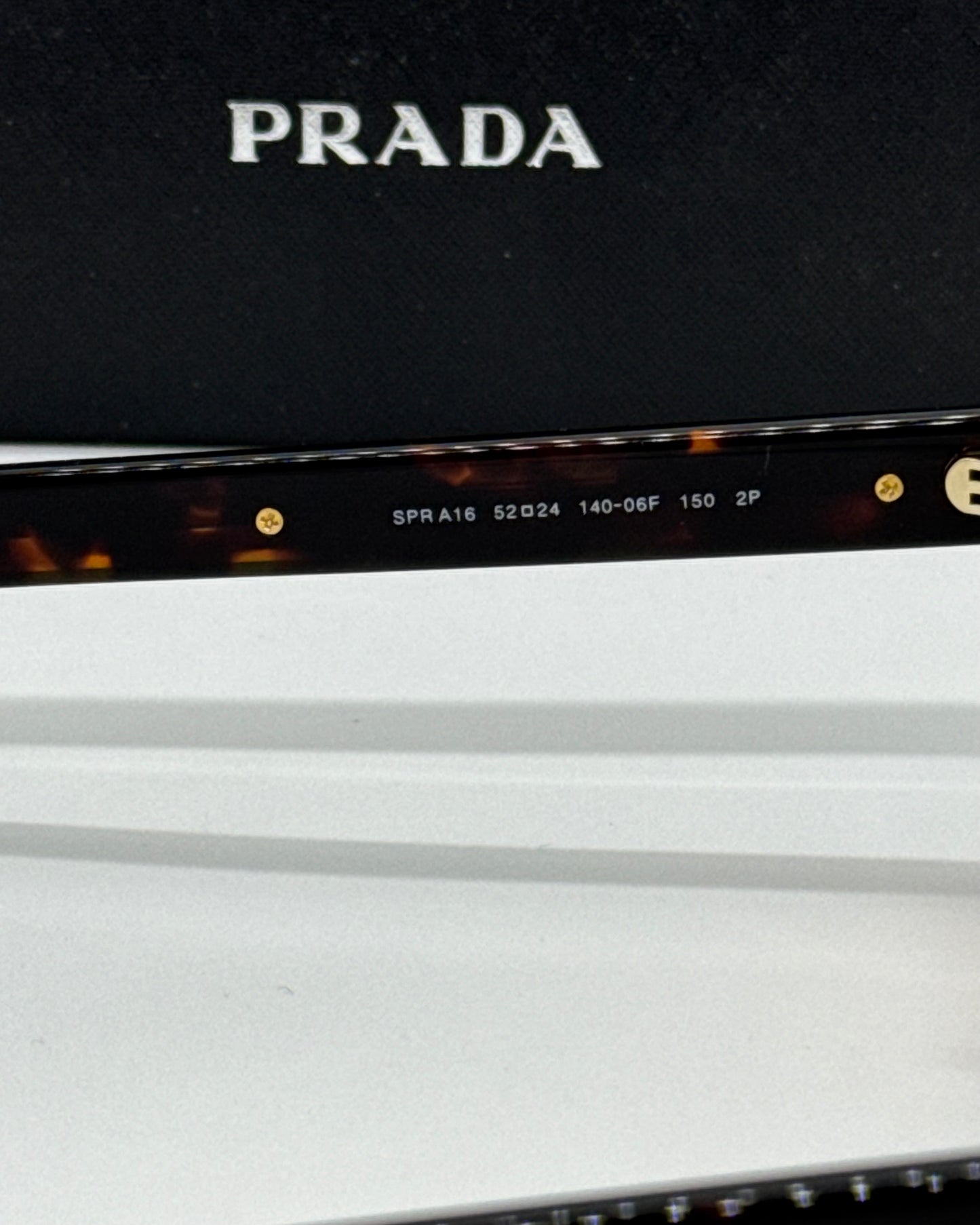 Prada SPR A16 Yellow Tortoise Shade