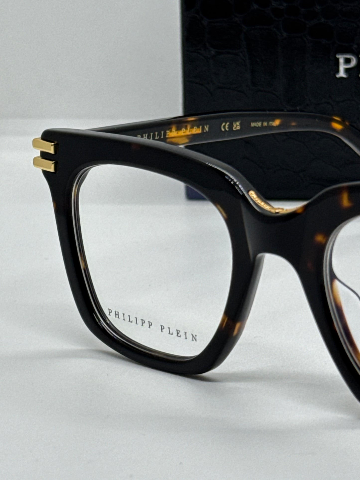 Philipp Plein Stud VPP115M Tortoise Frame