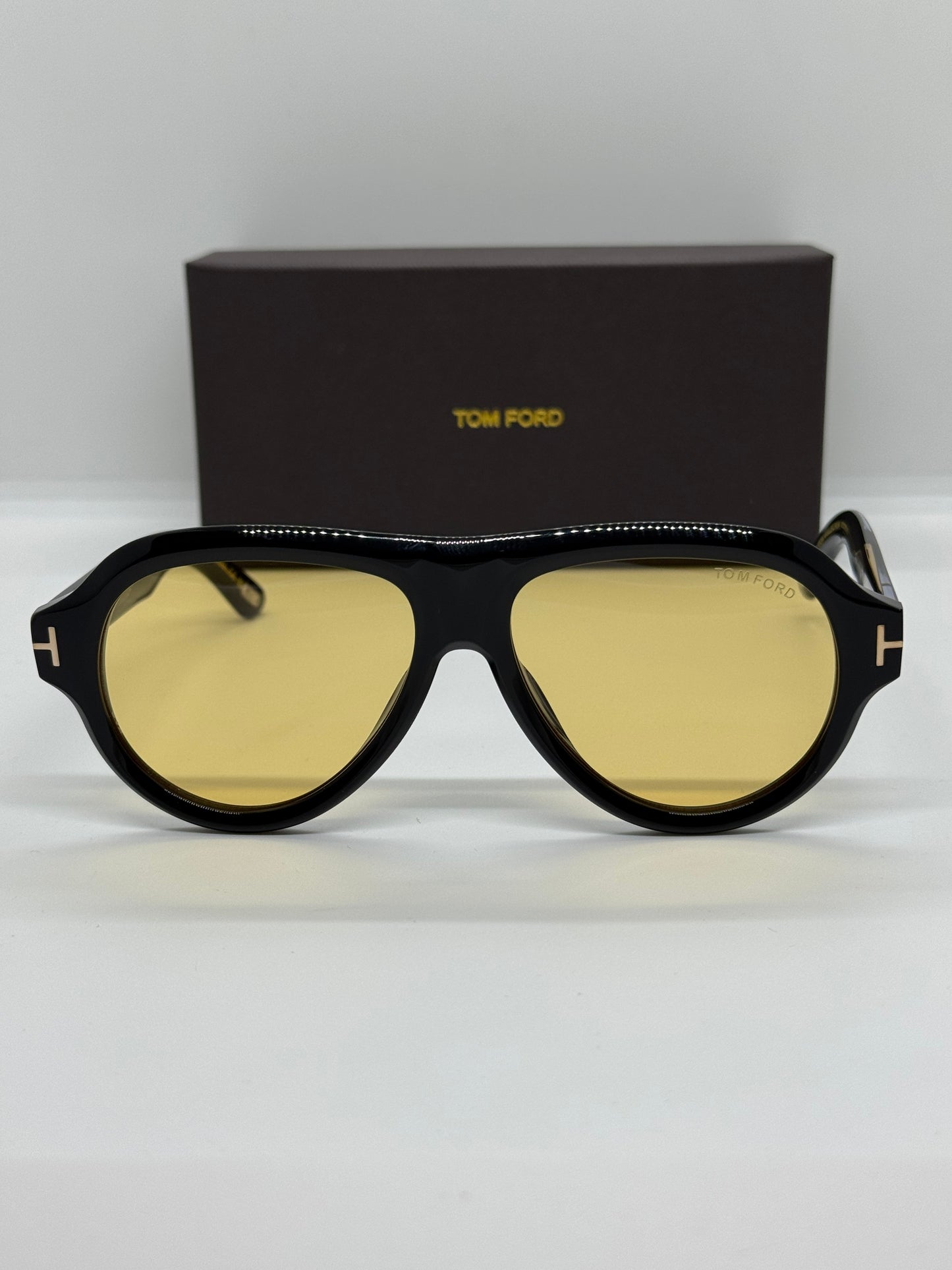 Tom Ford Icon Pilot TF1225 Yellow Zeiss Lenses