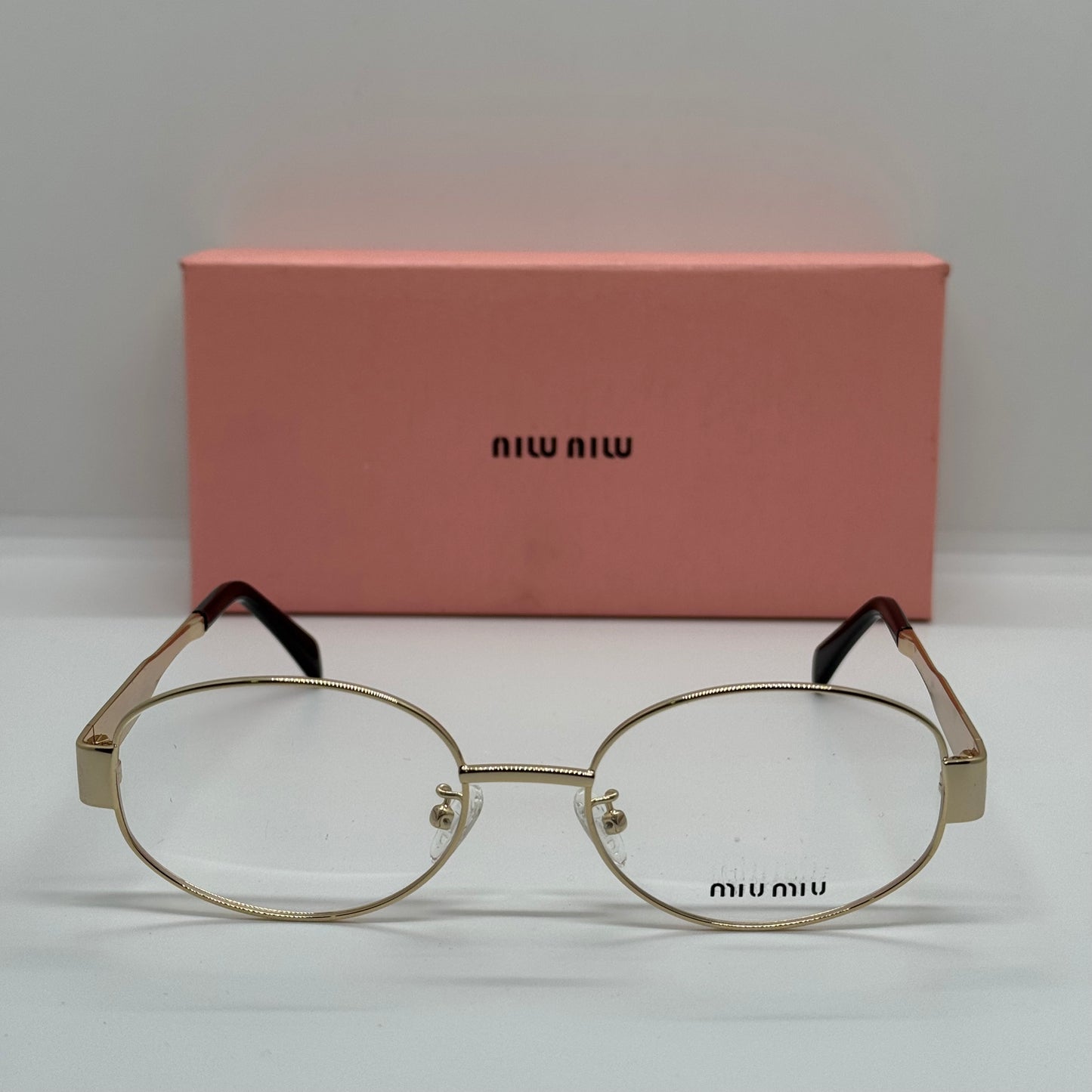 Miu Miu MU54WS Oval Gold