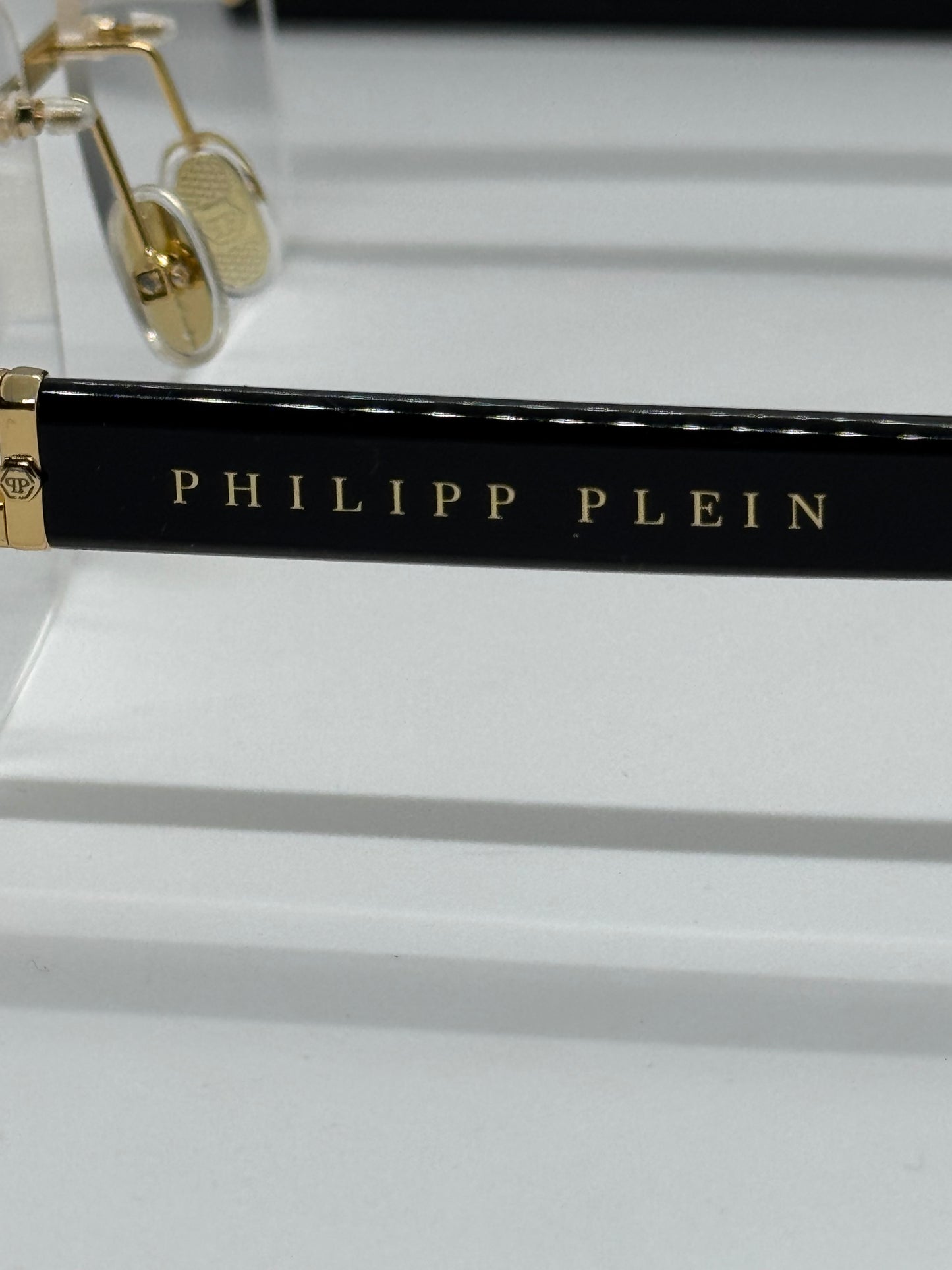 Philipp Plein VPP086M Rimless Gold Frame