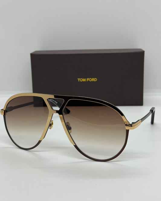Tom Ford Xavier TF1060 Oversized Goldish Brown