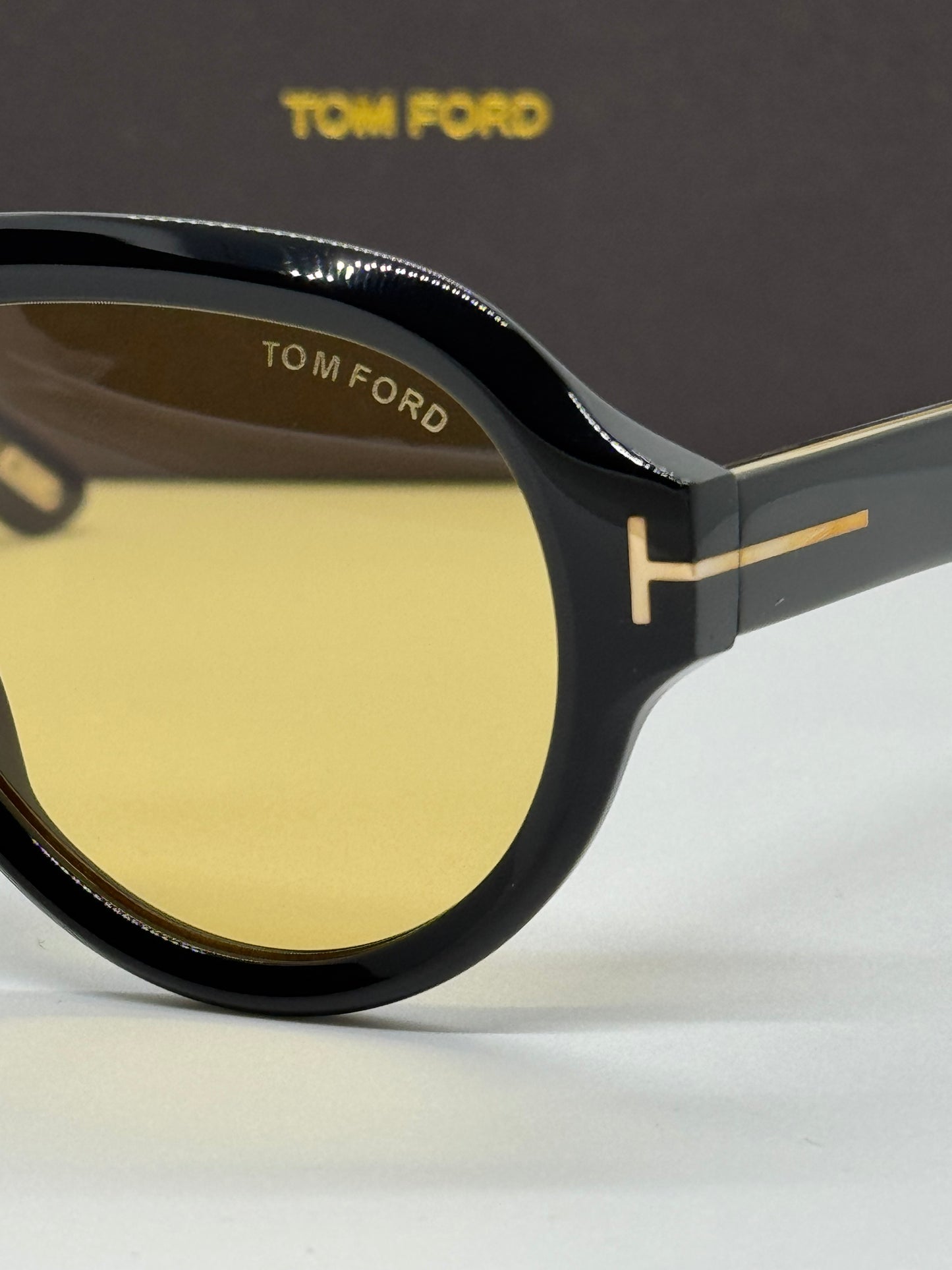 Tom Ford Icon Pilot TF1225 Yellow Zeiss Lenses
