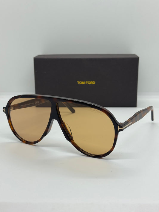 Tom Ford Vladimir FT1211 Oversized Havana Tortoise