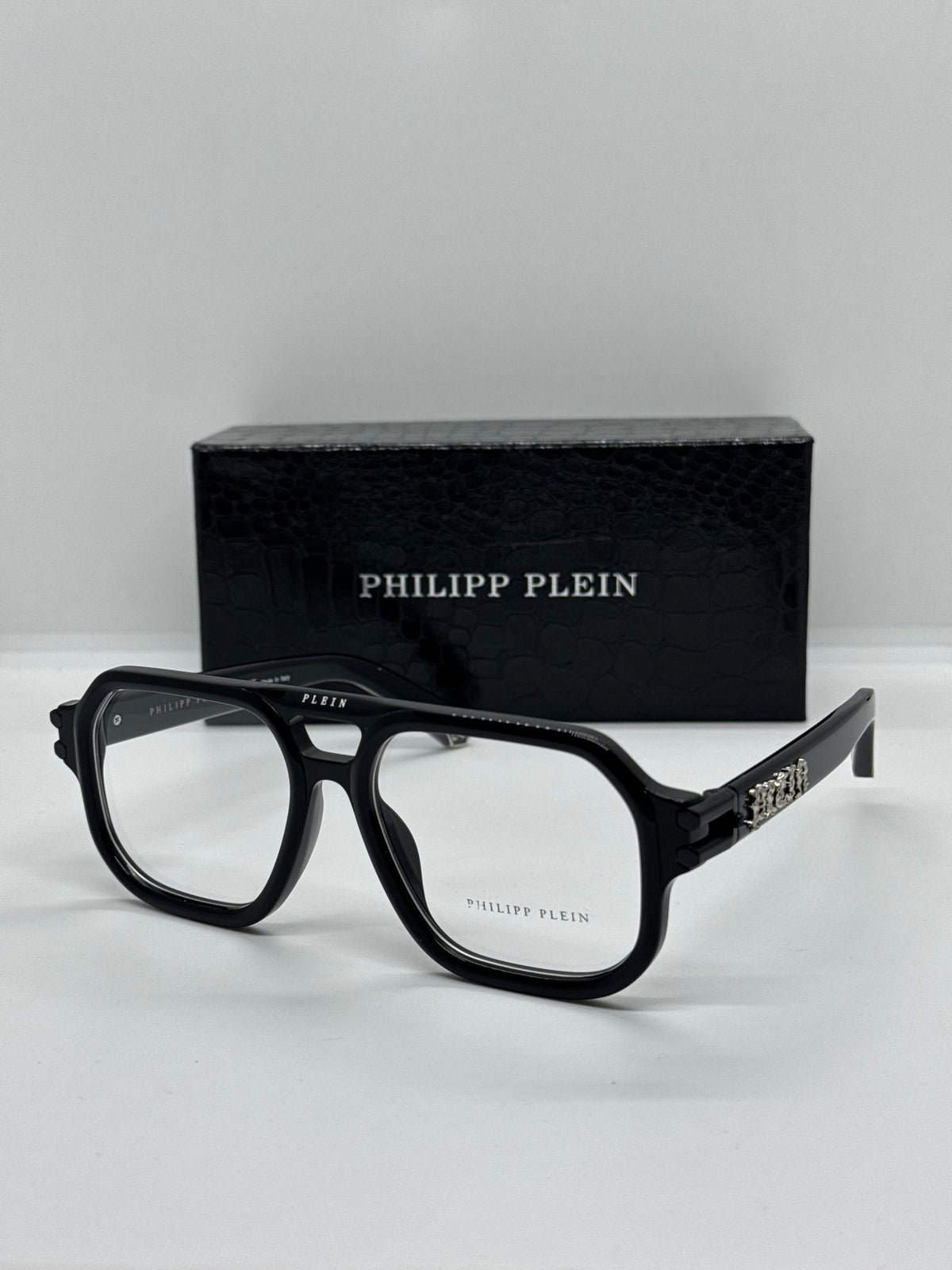 Philipp Plein Icon SPP148M Black X Silver Frame