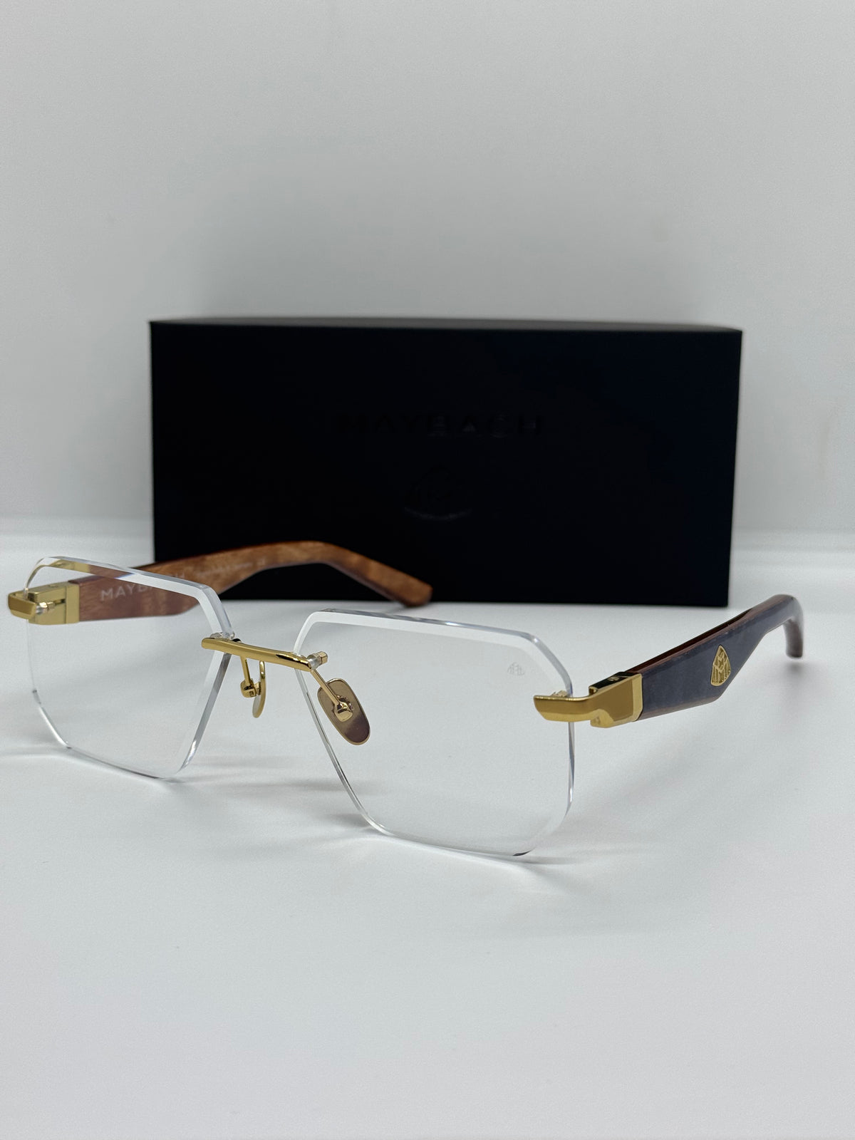 Maybach The Visionist Sun 1 Gold Rimless Frame
