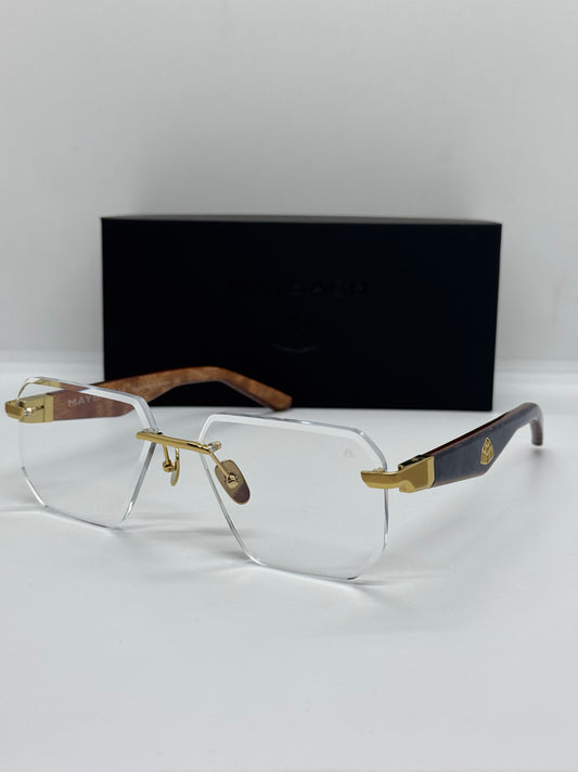 Maybach The Visionist Sun 1 Gold Rimless Frame