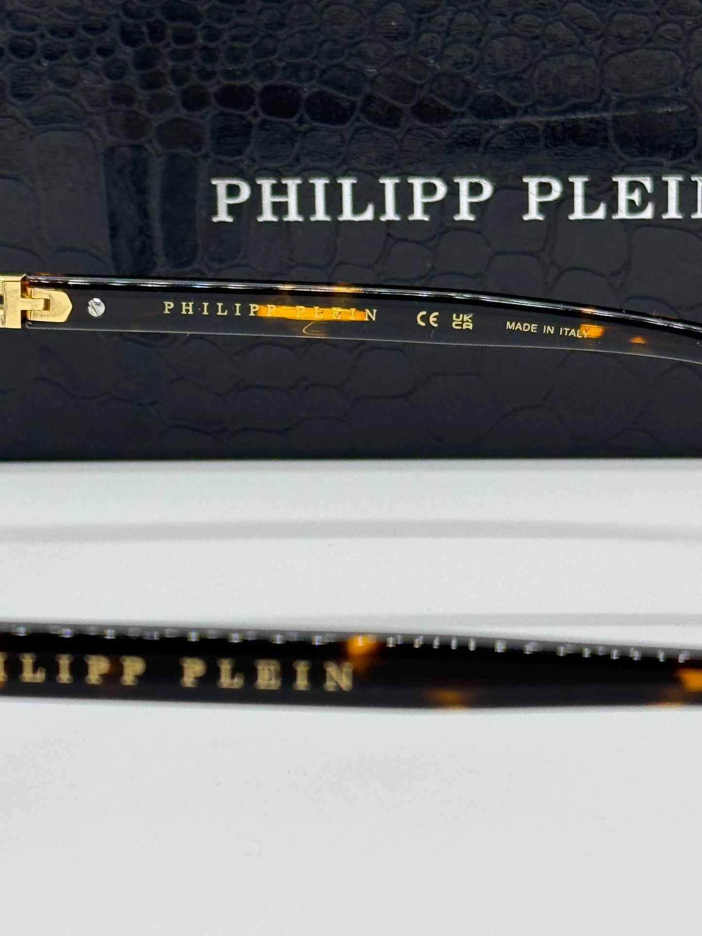 Philipp Plein Stud VPP115M Tortoise Frame