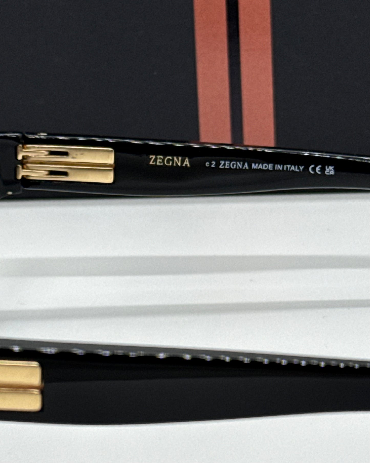 Zegna EZ0283 Black x Gold