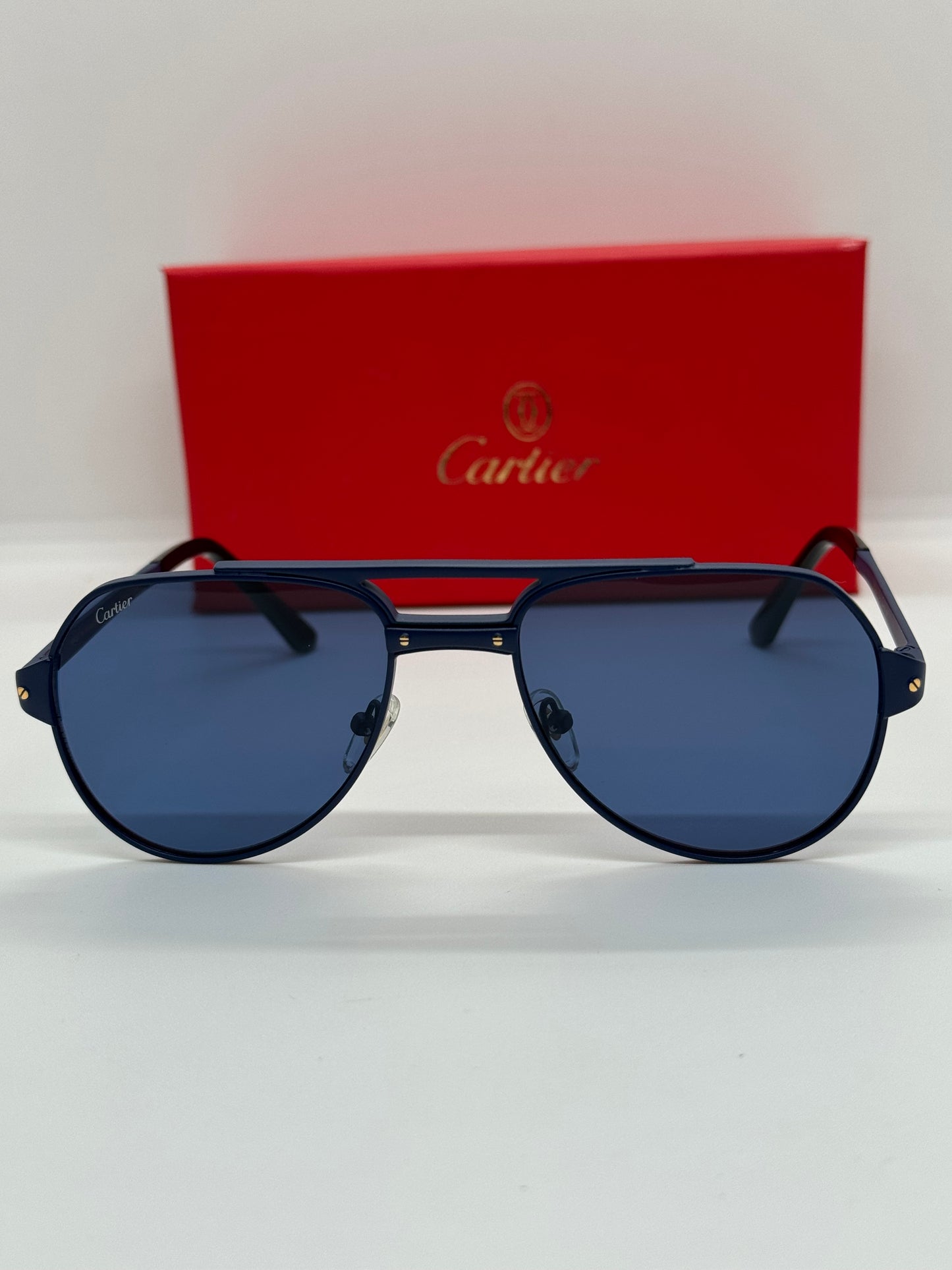 Cartier De Santos Aviator CT0639S Navy Blue