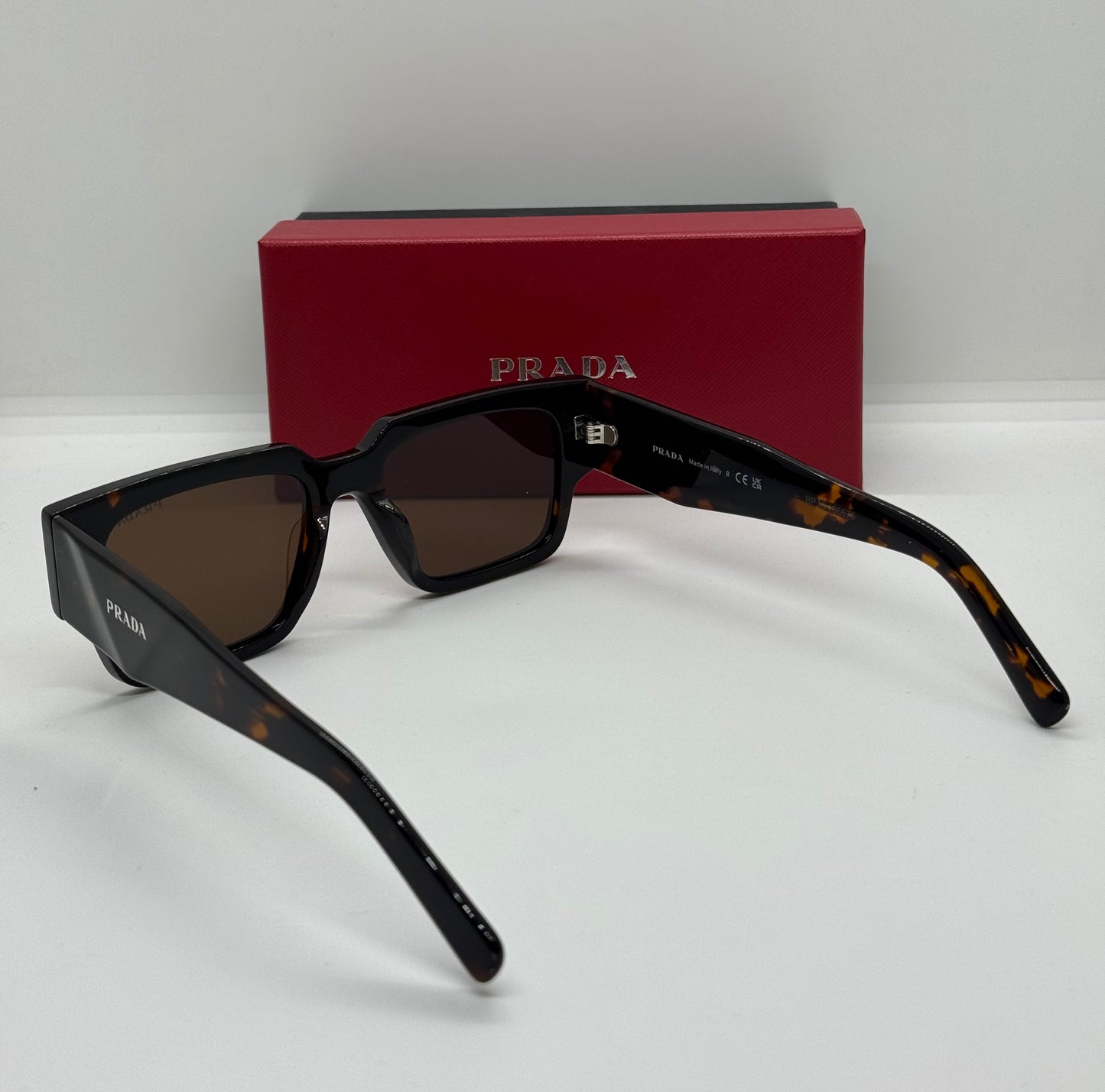 Prada PR17S Rectangle Brown Tortoise