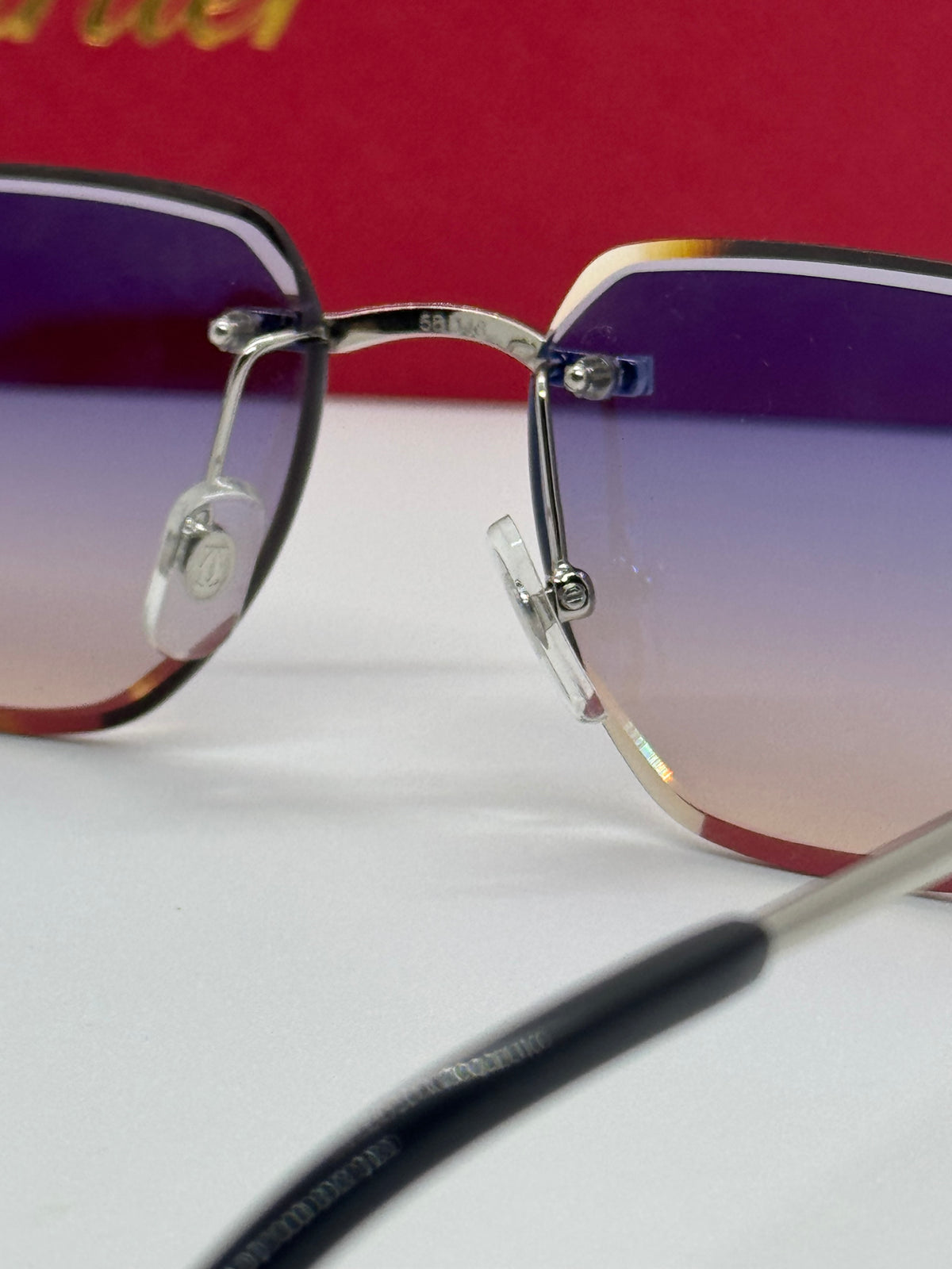 Cartier CT0468S Blue to Yellow Gradient