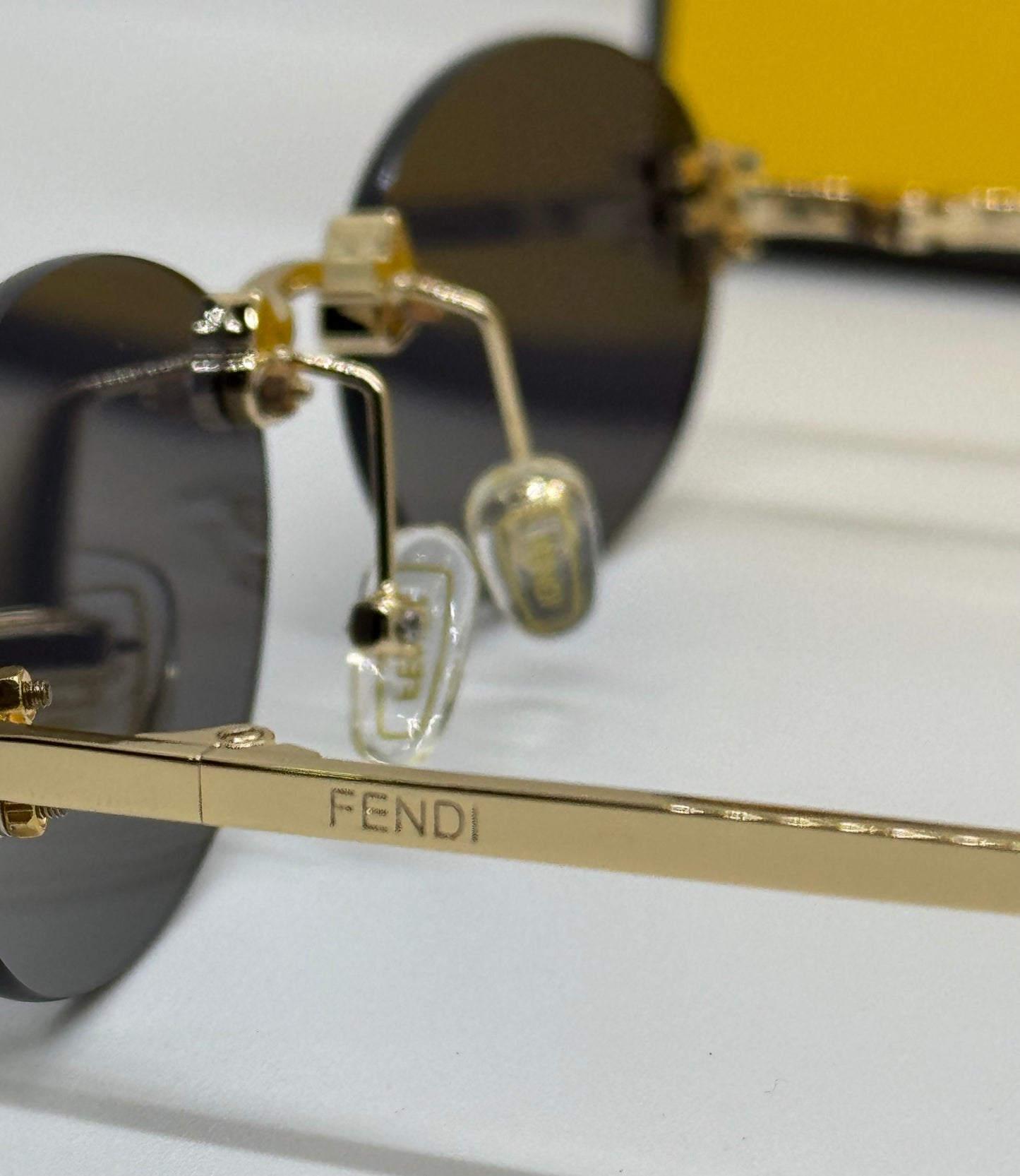 Fendi First Crystal Rimless Black