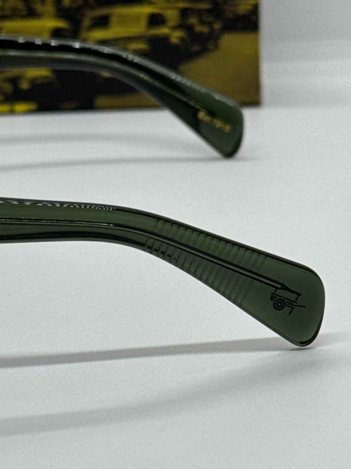 Moscot Dolt Dark Green Amber