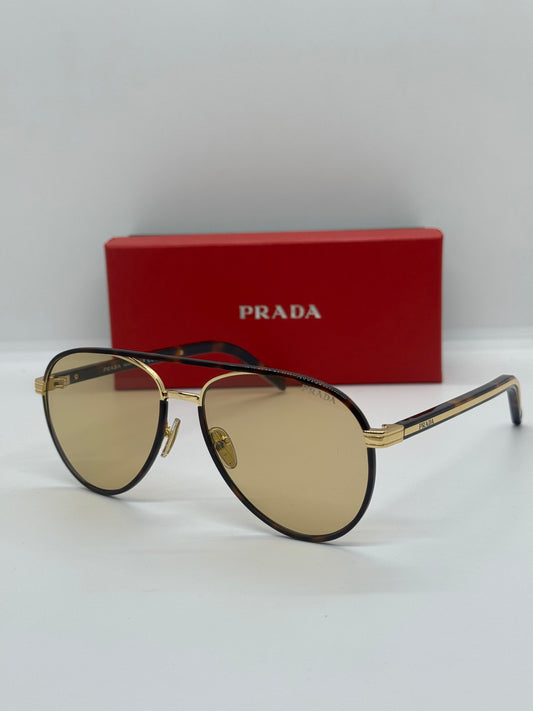 Prada PR B57S Pilot Aviator Tortoise