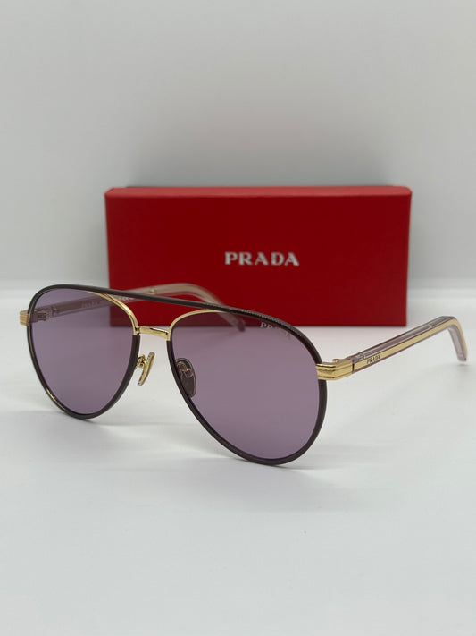 Prada PR B57S Pilot Aviator Violet