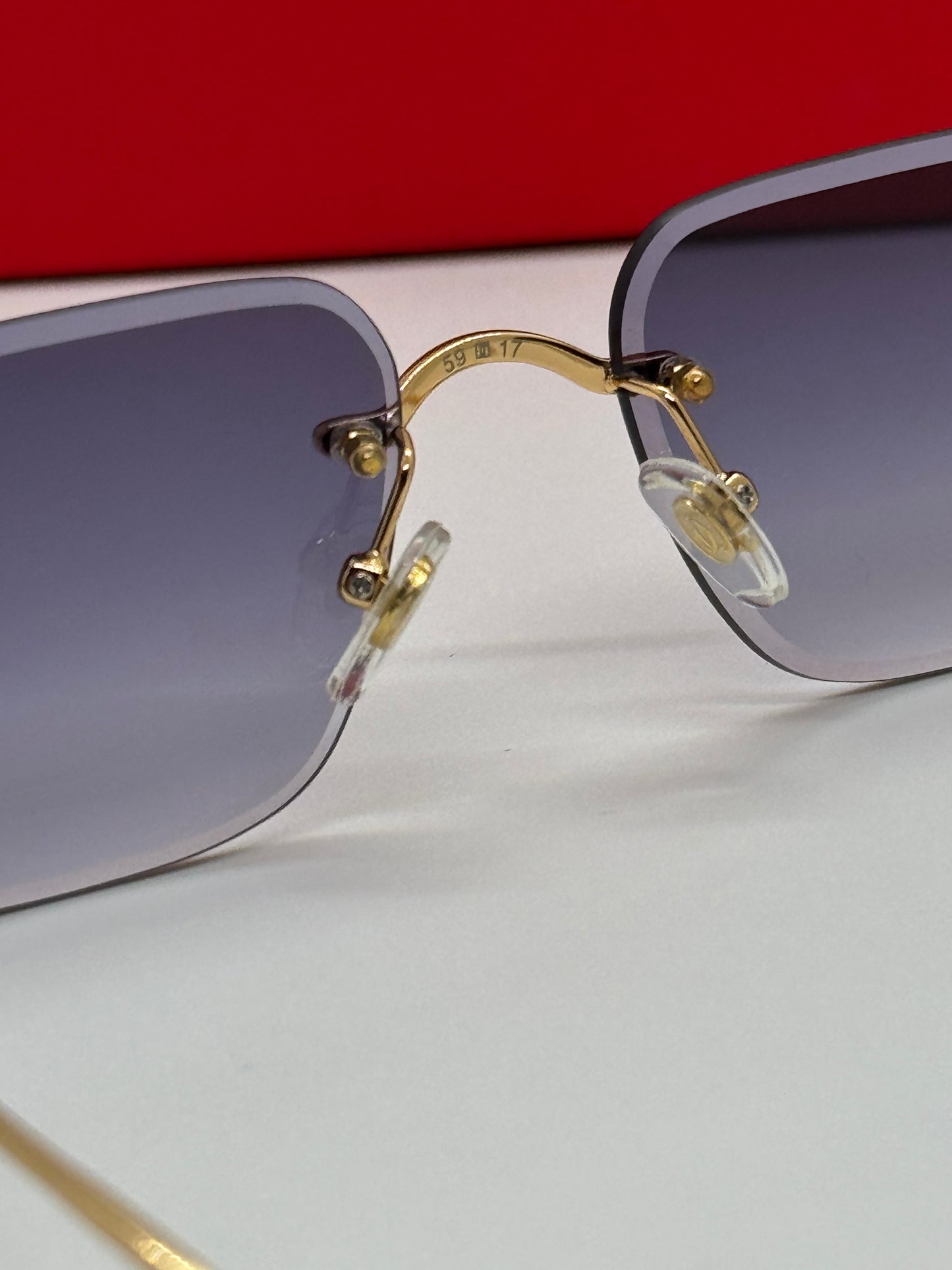 Cartier C Decor Rimless Rectangle Gradient