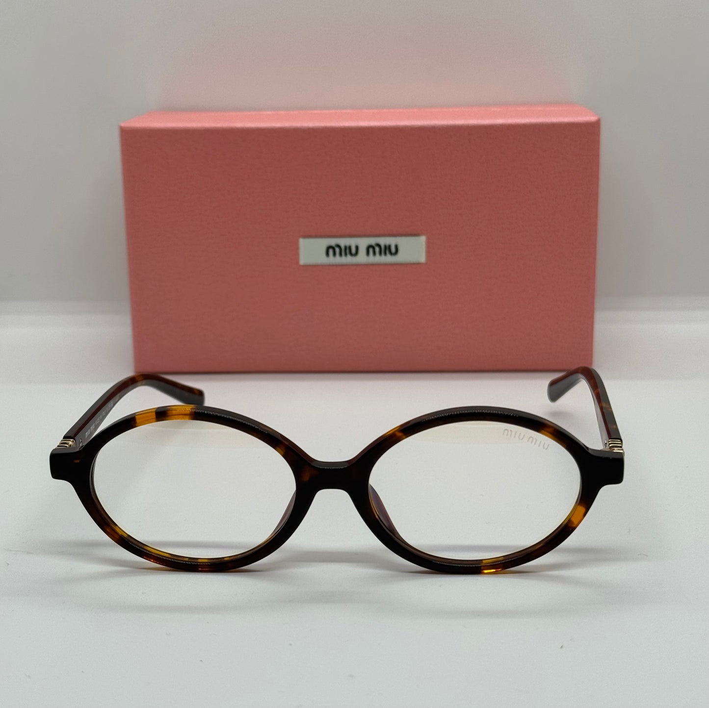 Miu Miu SMU04Z Tortoise Oval Frame